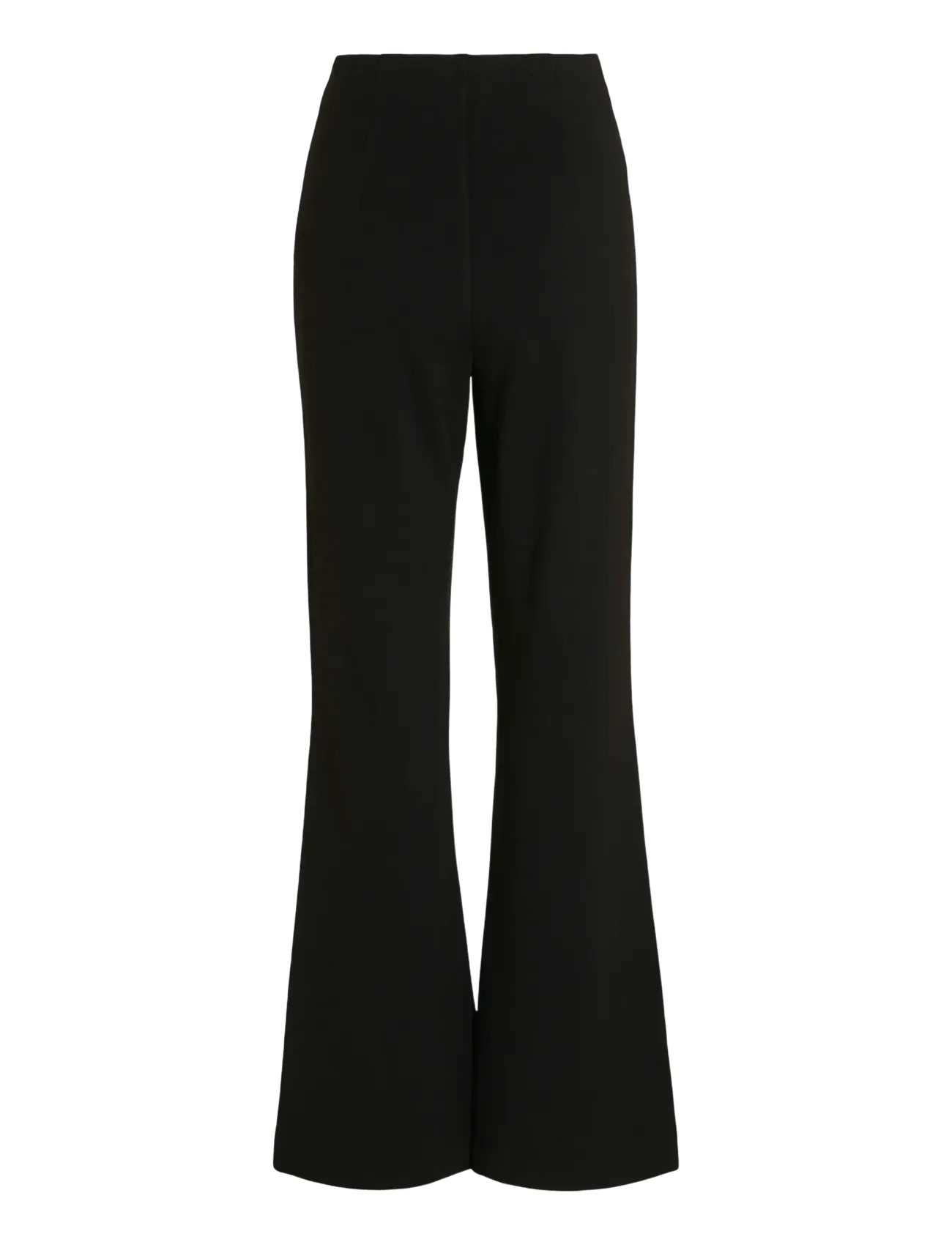 Vila - VIBILLIE HW PANTS - NOOS - utsvängda byxor - black beauty - 2