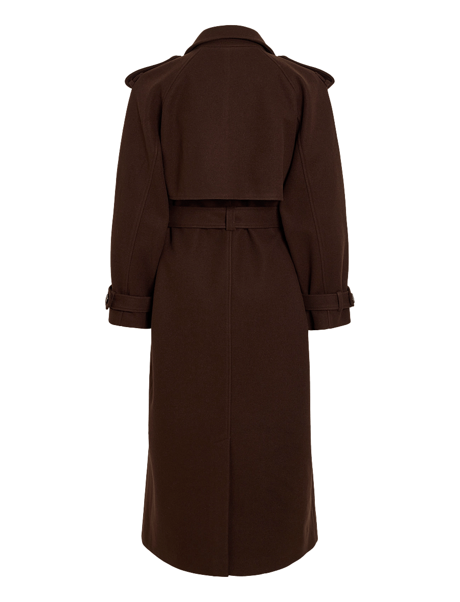 Vila - VISOFIE L/S HEAVY MAXI TRENCHCOAT/1/KA - trenchcoats - coffee bean - 1