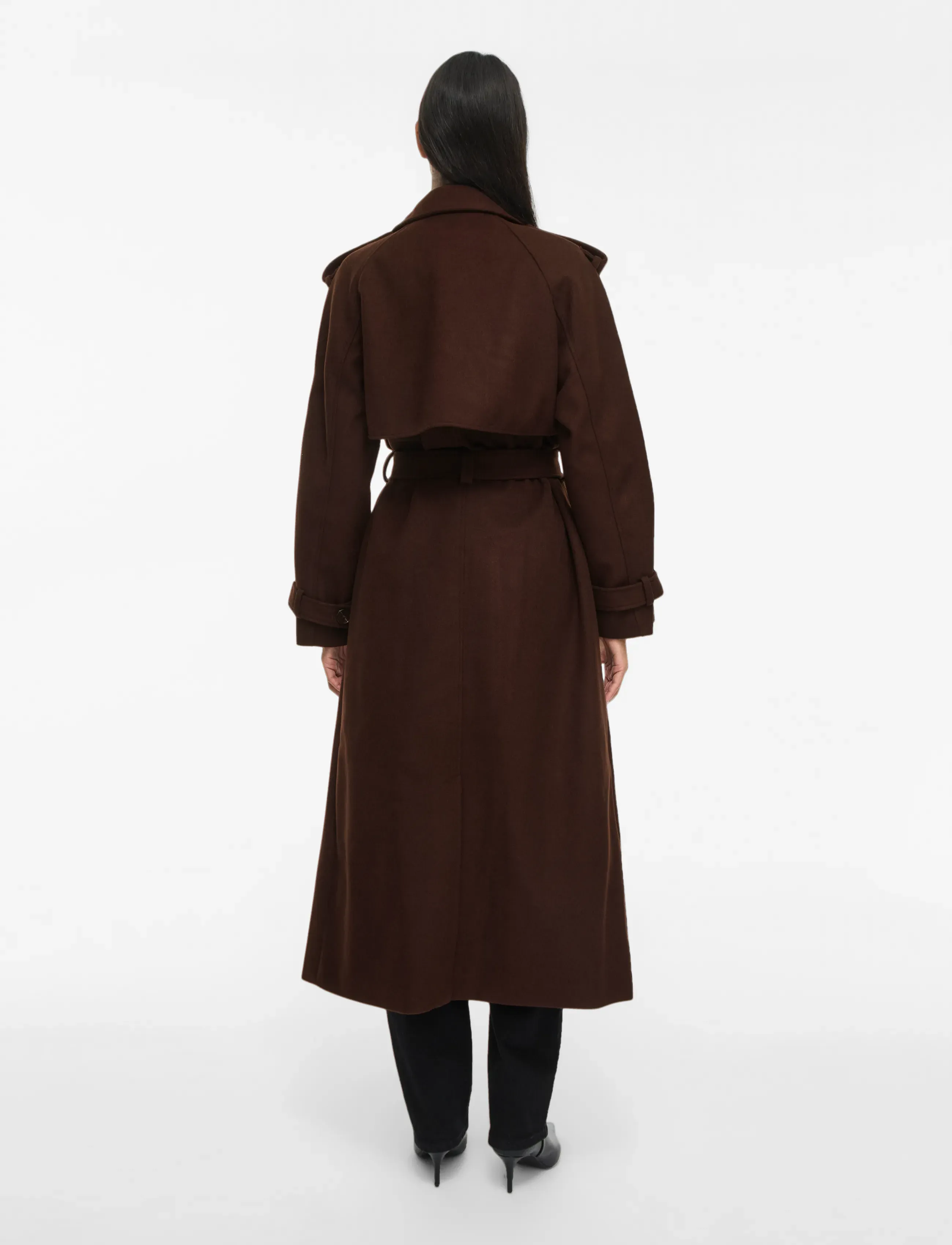 Vila - VISOFIE L/S HEAVY MAXI TRENCHCOAT/1/KA - vihmamantlid - coffee bean - 3