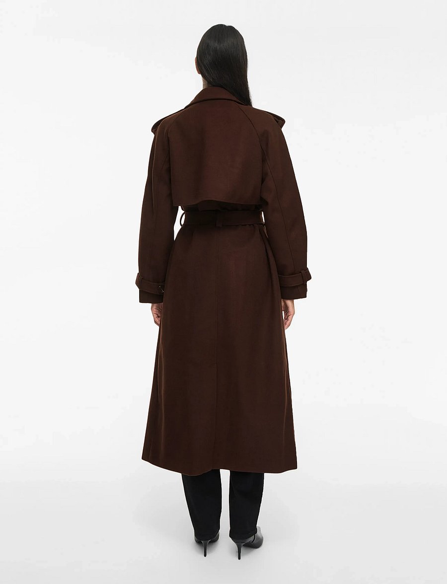 Vila - VISOFIE L/S HEAVY MAXI TRENCHCOAT/1/KA - vihmamantlid - coffee bean - 3