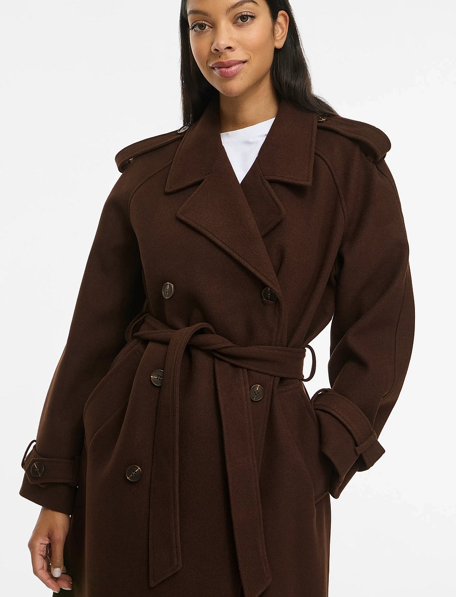 Vila - VISOFIE L/S HEAVY MAXI TRENCHCOAT/1/KA - vihmamantlid - coffee bean - 5