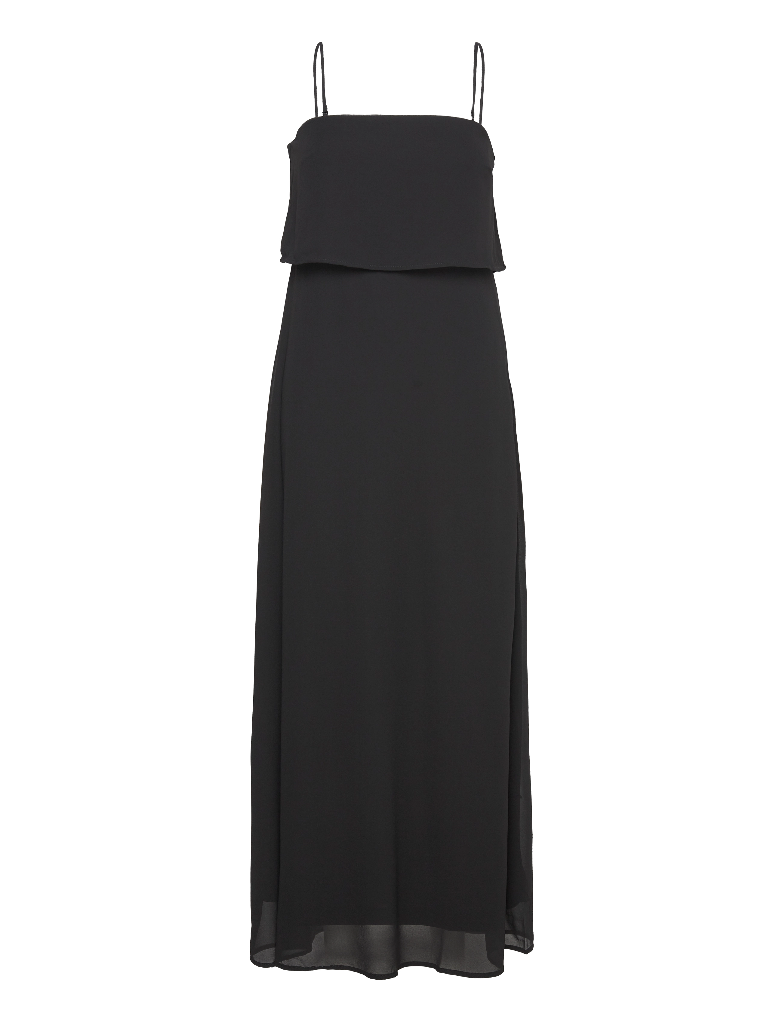 VILA Vimilina Strap Maxi Kleid - Noos Schwarz - 38 - Damen