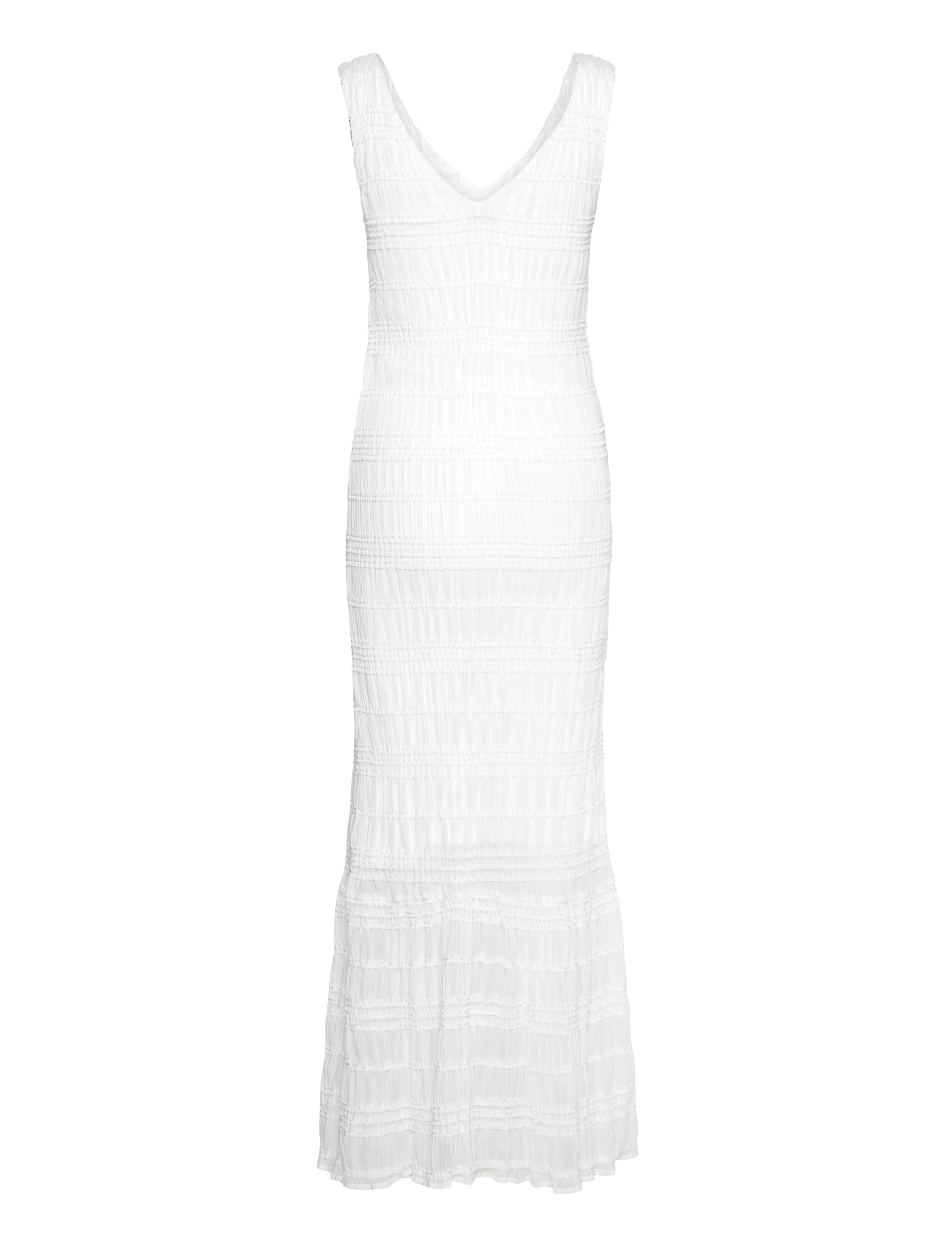 Vila - VIHILMA V-NECK S/L MAXI DRESS/BR/DC - cloud dancer - 2