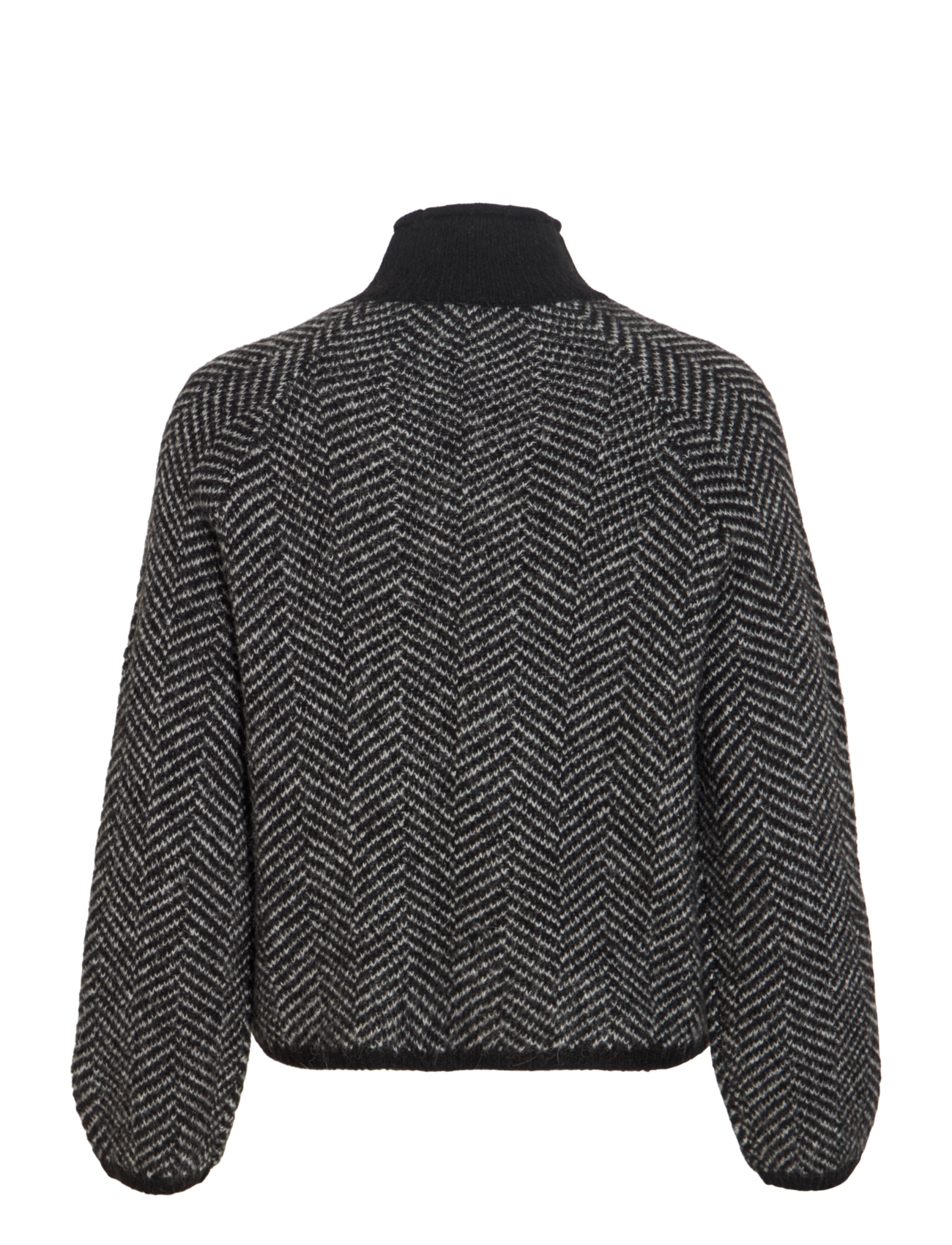 Vila - VILORY HIGH NECK L/S KNIT TOP - NOOS - sviitrid - black beauty - 2
