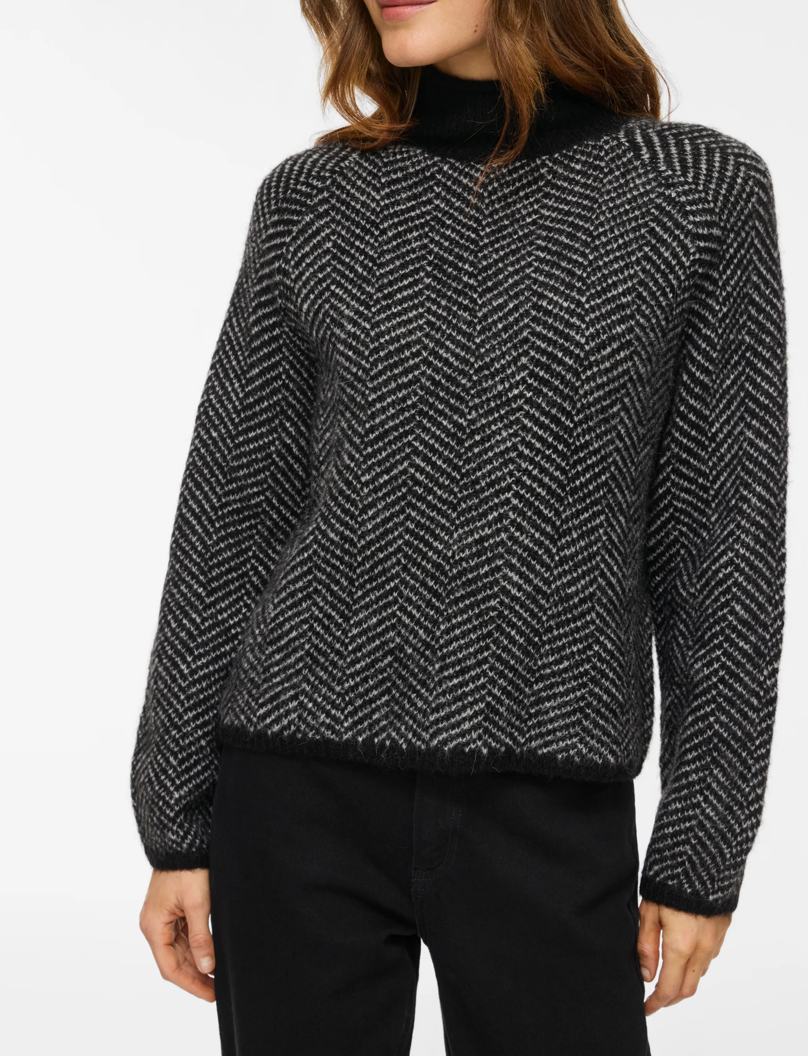 VILA Vilory High Neck L/S Knit Top Noos stickade tröjor dam – bild 6