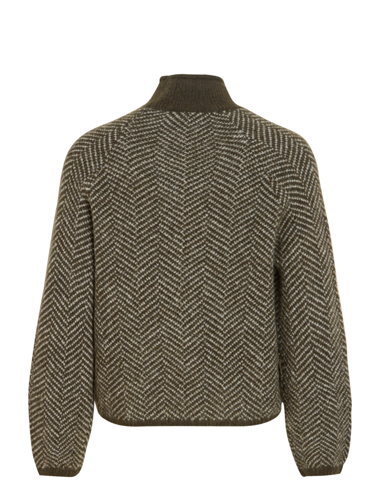 Vila - VILORY HIGH NECK L/S KNIT TOP - NOOS - jumpers - forest night - 2