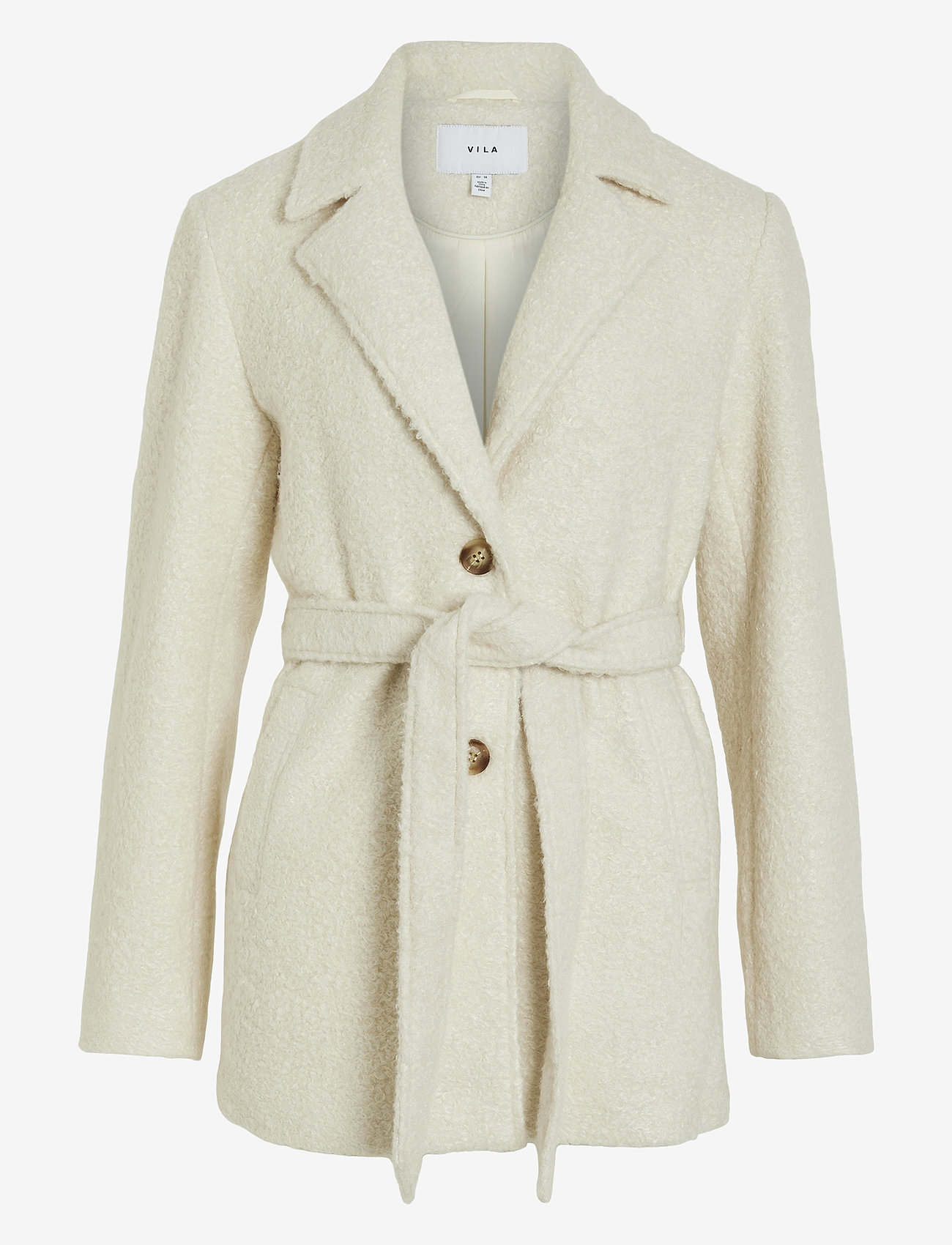 Vila - VITJEKKI L/S BELTED SHORT JACKET - eggnog - 1