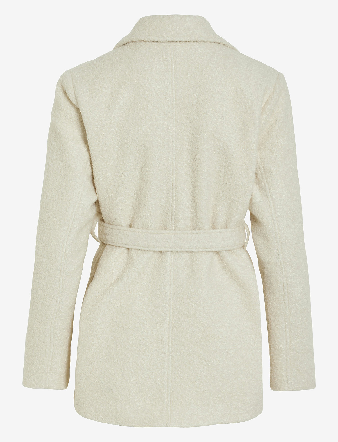 Vila - VITJEKKI L/S BELTED SHORT JACKET - eggnog - 2