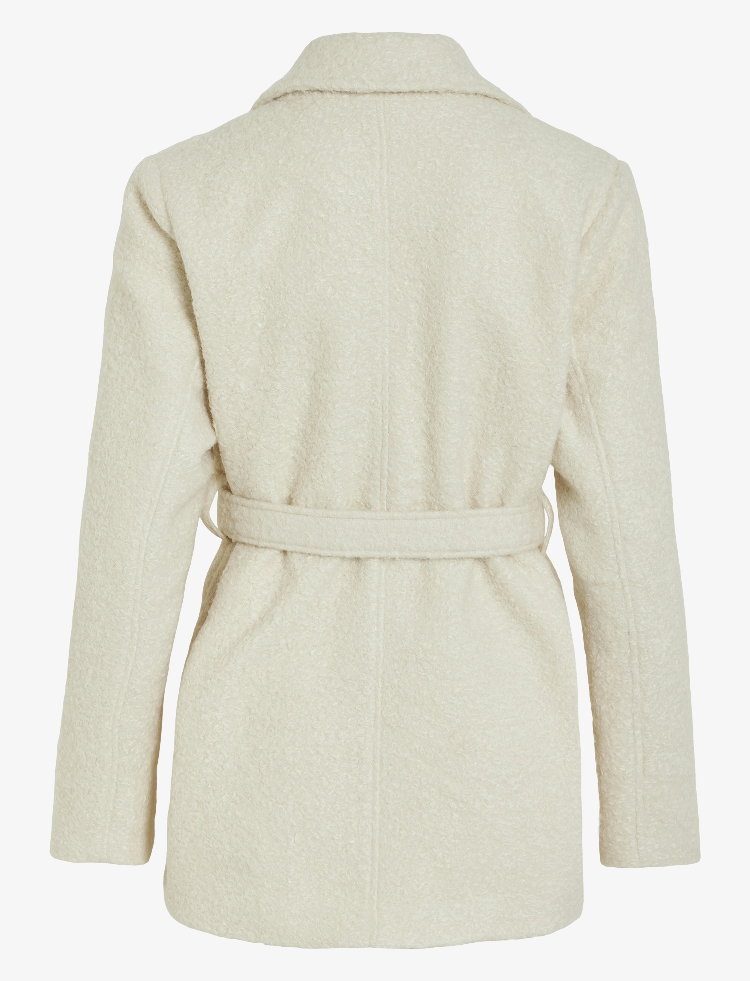 Vila - VITJEKKI L/S BELTED SHORT JACKET - eggnog - 2