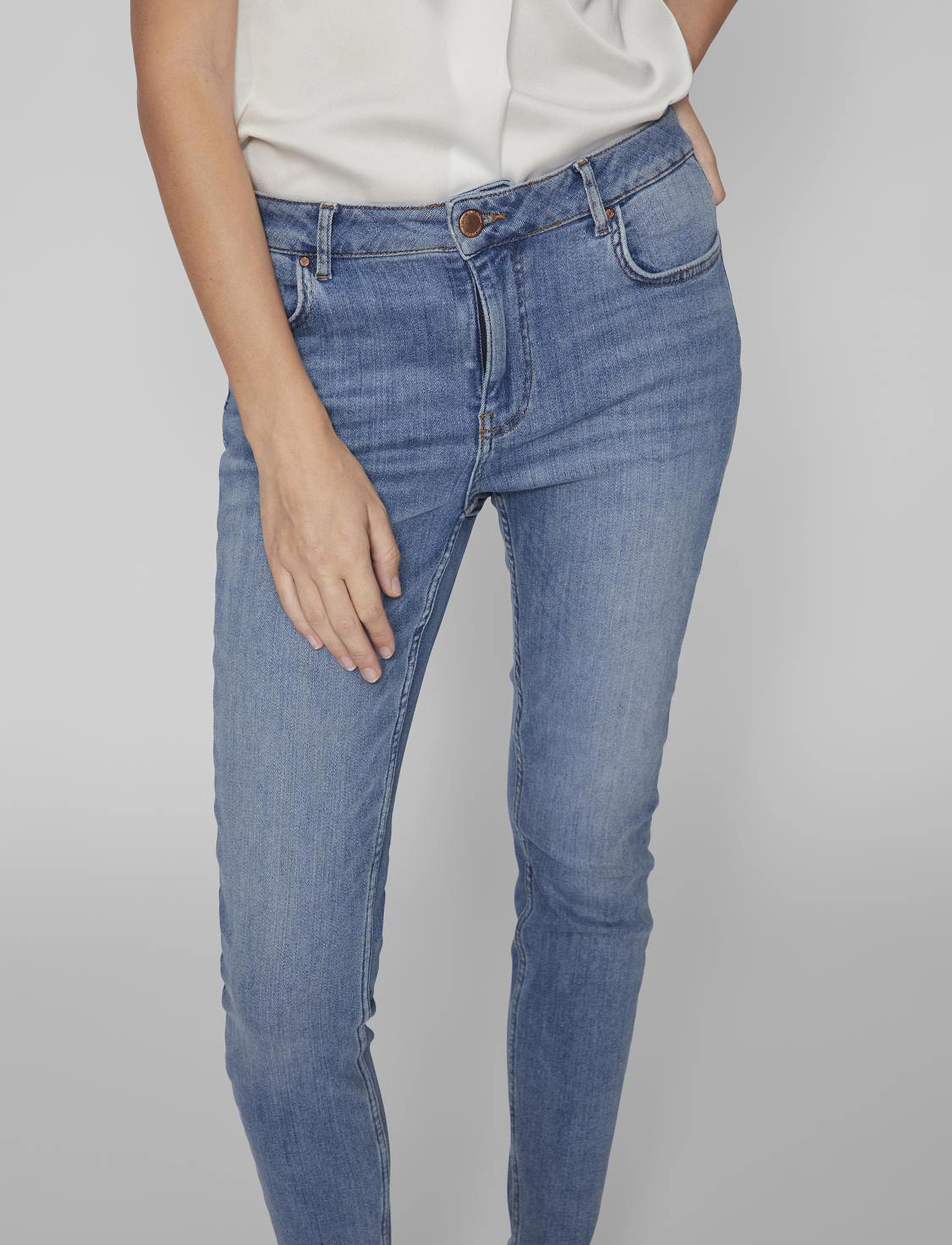 Vila - VISARAH WU05 RW SKINNY JEANS - NOOS - skinny jeans - medium blue denim - 5