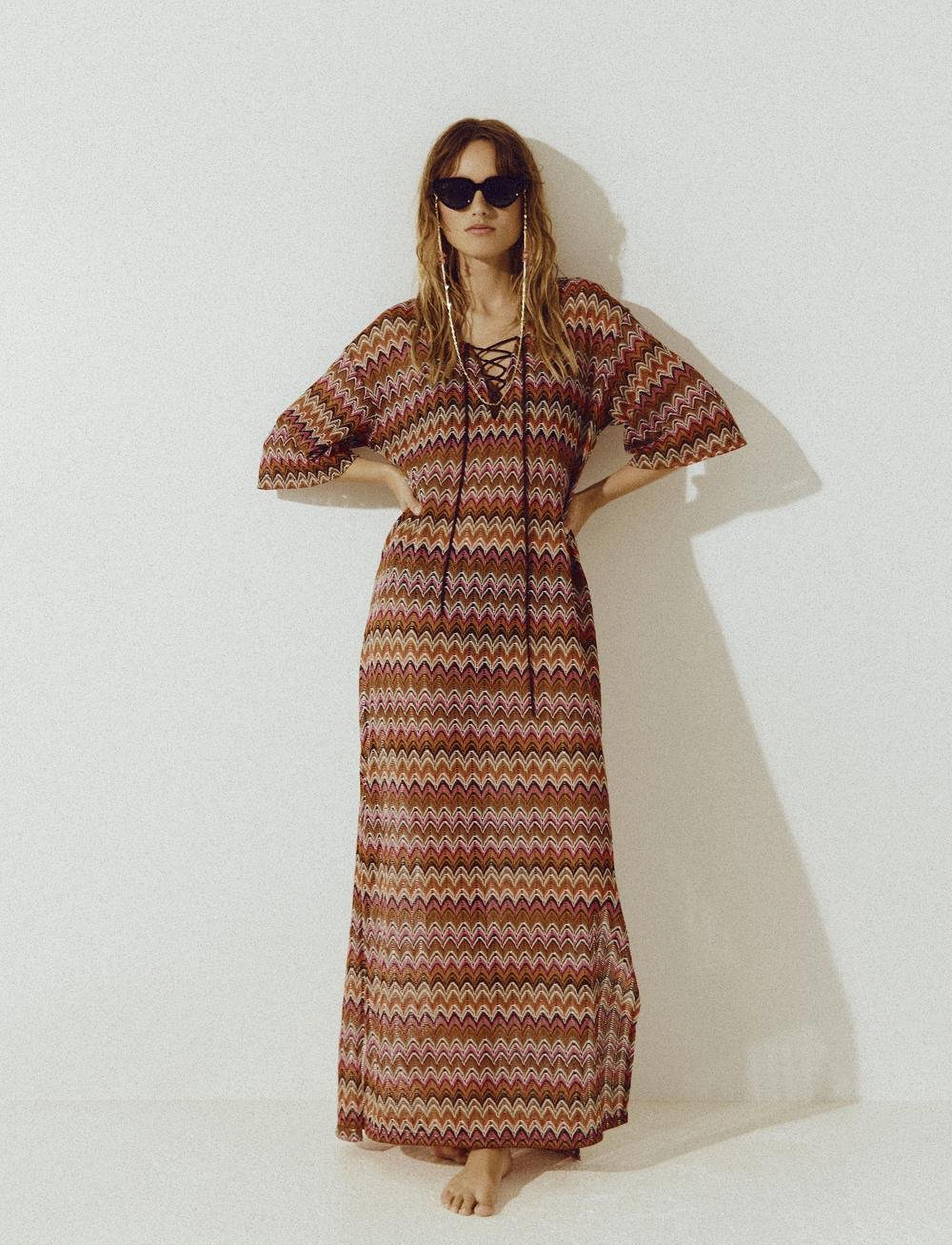 Vila - VIMARLEE 3/4 KAFTAN/EF - cathay spice - 3