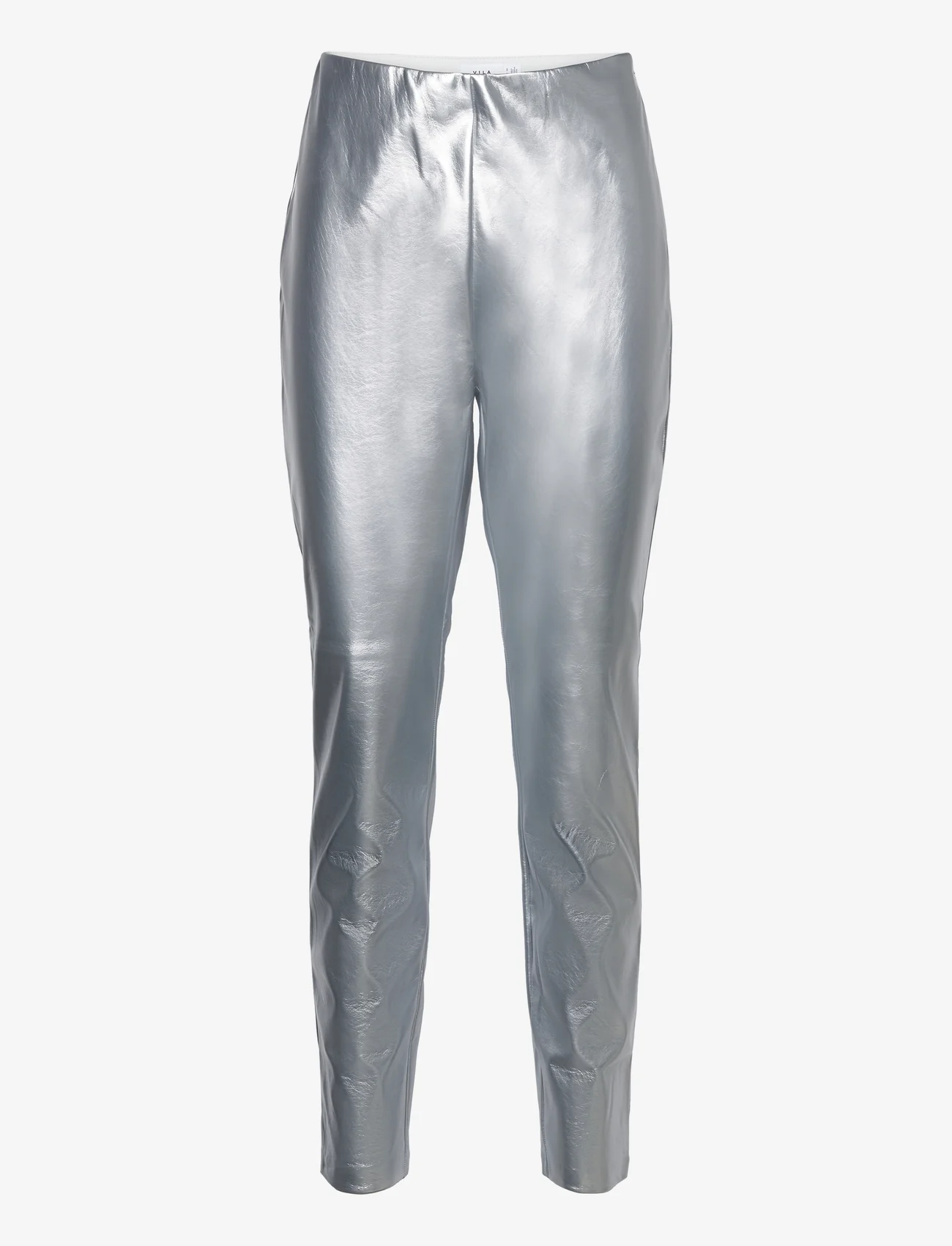 Vila - VIDISCO HW SLIM PANTS/KA - slim fit trousers - silver colour - 0