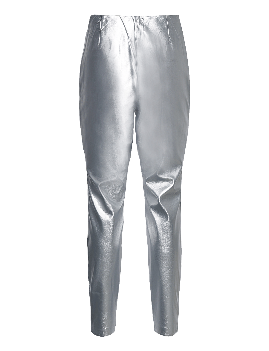 Vila - VIDISCO HW SLIM PANTS/KA - slim fit trousers - silver colour - 1