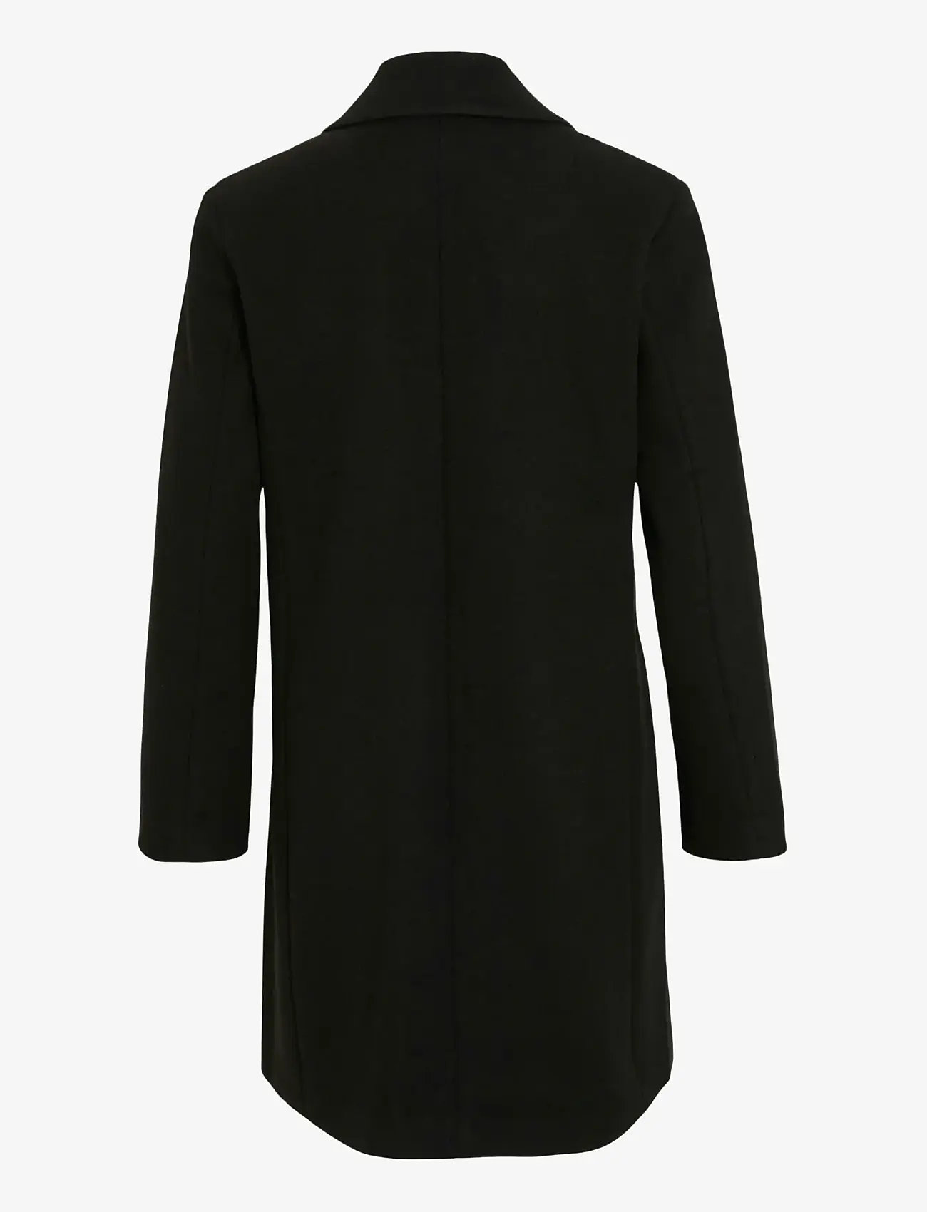 Vila - VICLAUDIA BUTTON COAT - NOOS - black beauty - 2