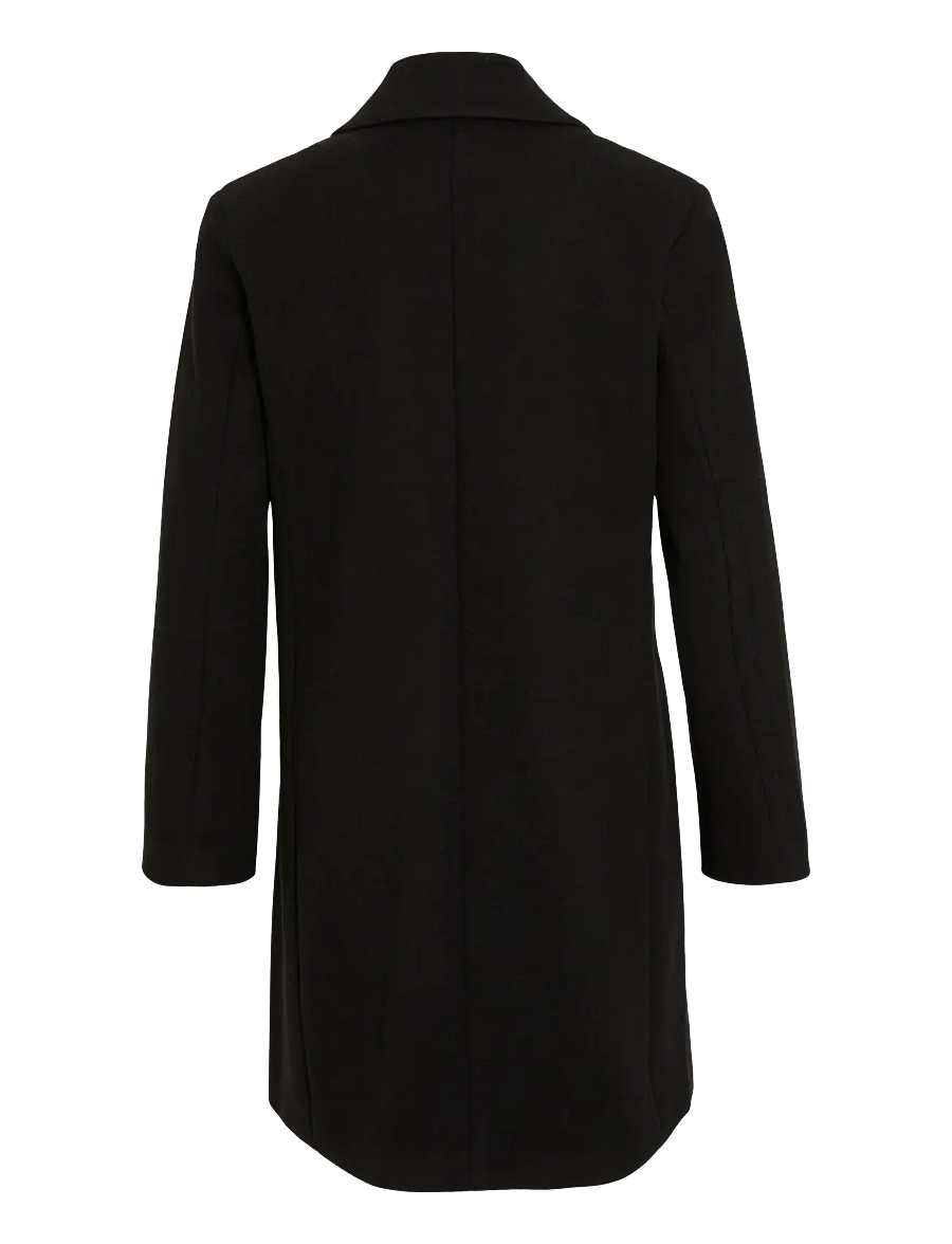 Vila - VICLAUDIA BUTTON COAT - NOOS - winterjacken - black beauty - 2