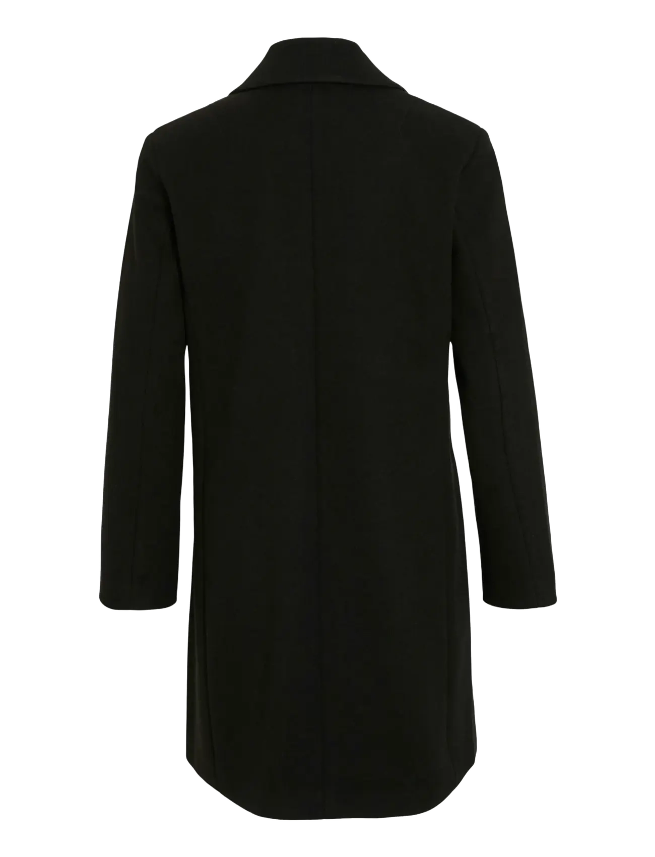 Vila - VICLAUDIA BUTTON COAT - NOOS - black beauty - 2