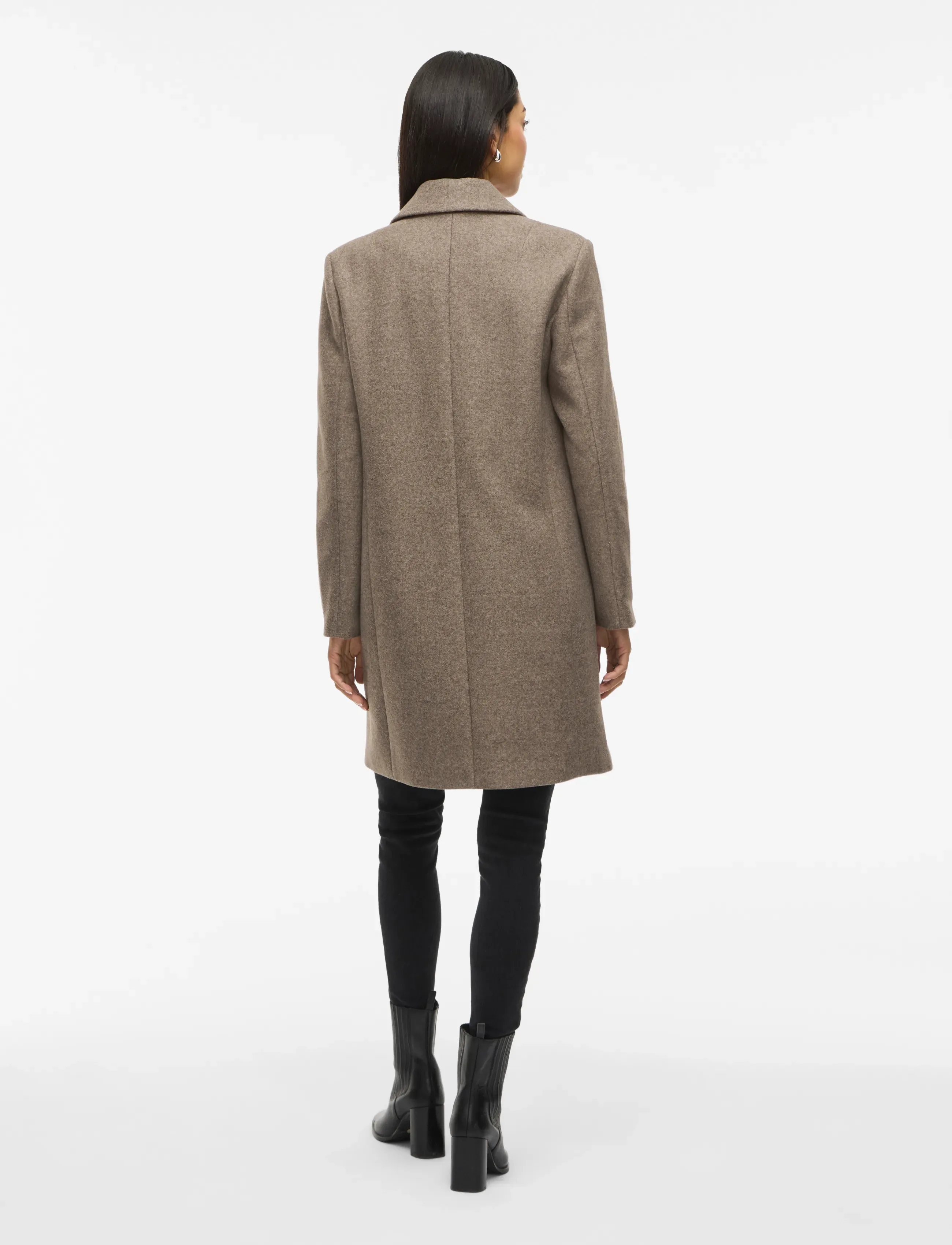Vila - VICLAUDIA BUTTON COAT - NOOS - falcon - 3