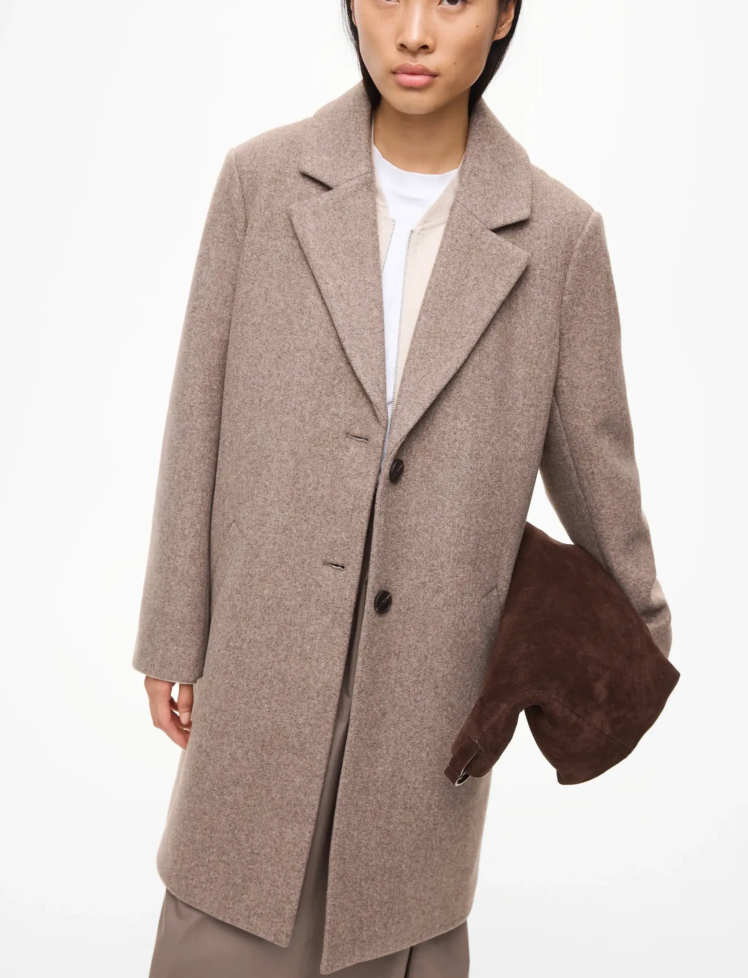 Vila - VICLAUDIA BUTTON COAT - NOOS - falcon - 4