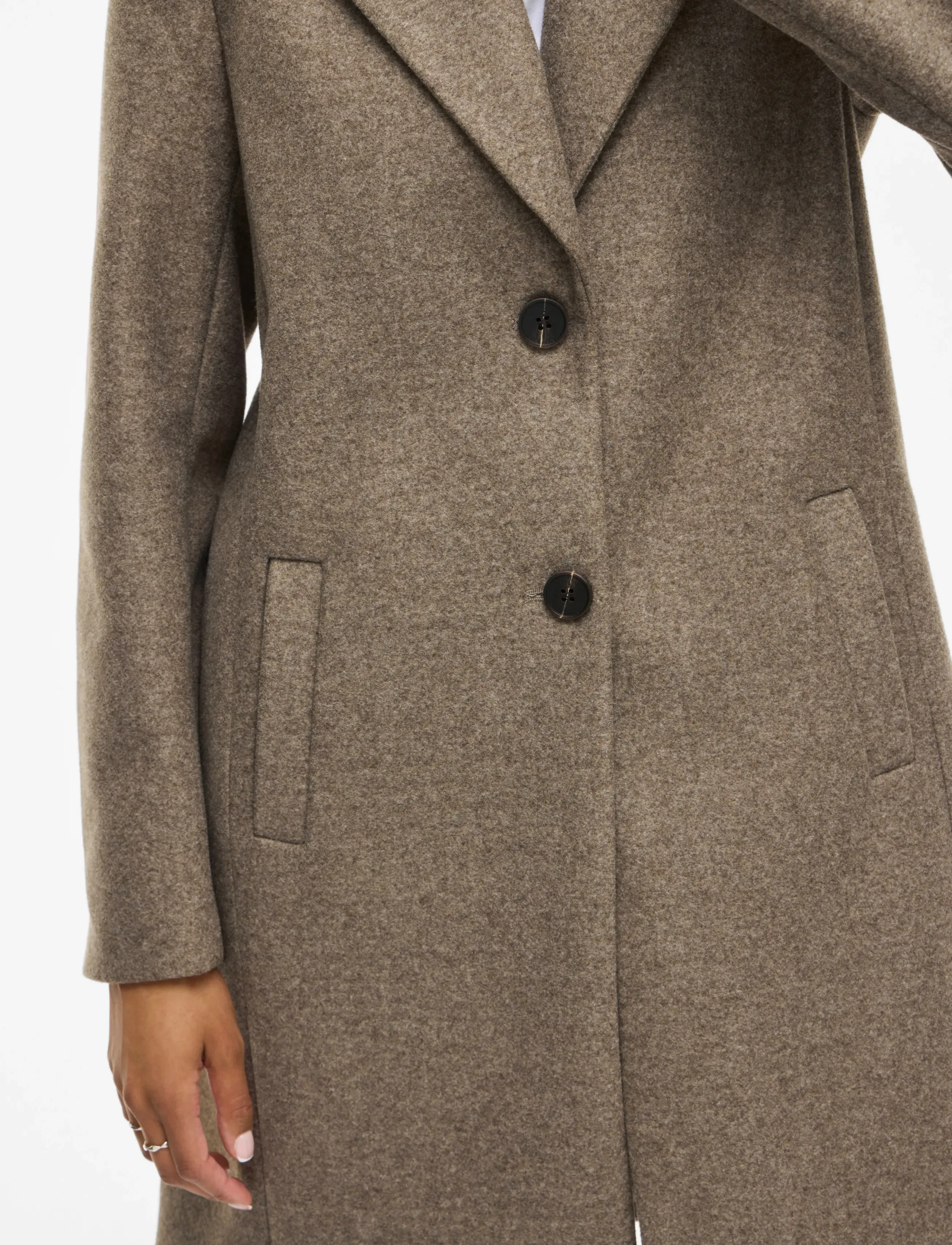 VILA Viclaudia Button Coat Noos tunna kappor dam – bild 6
