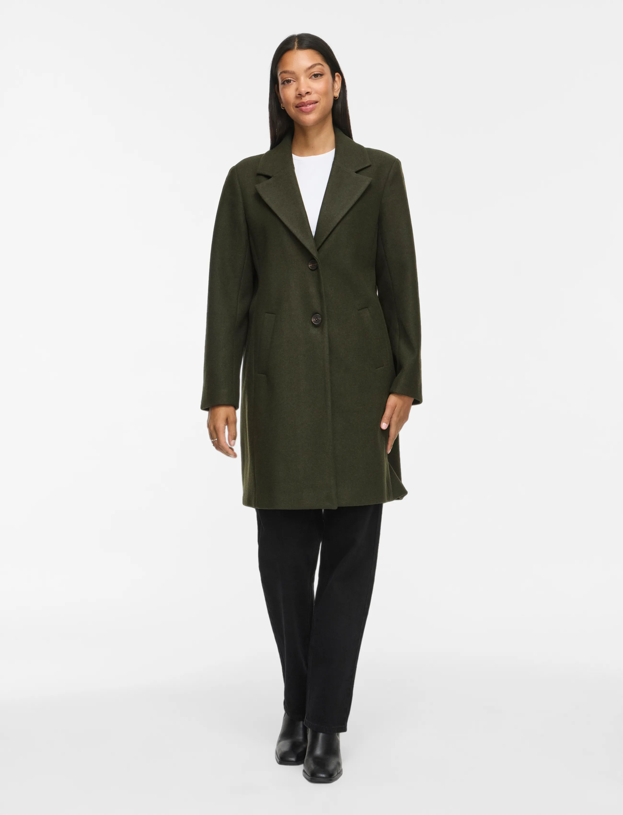 VILA Viclaudia Button Coat Noos tunna kappor dam – bild 3