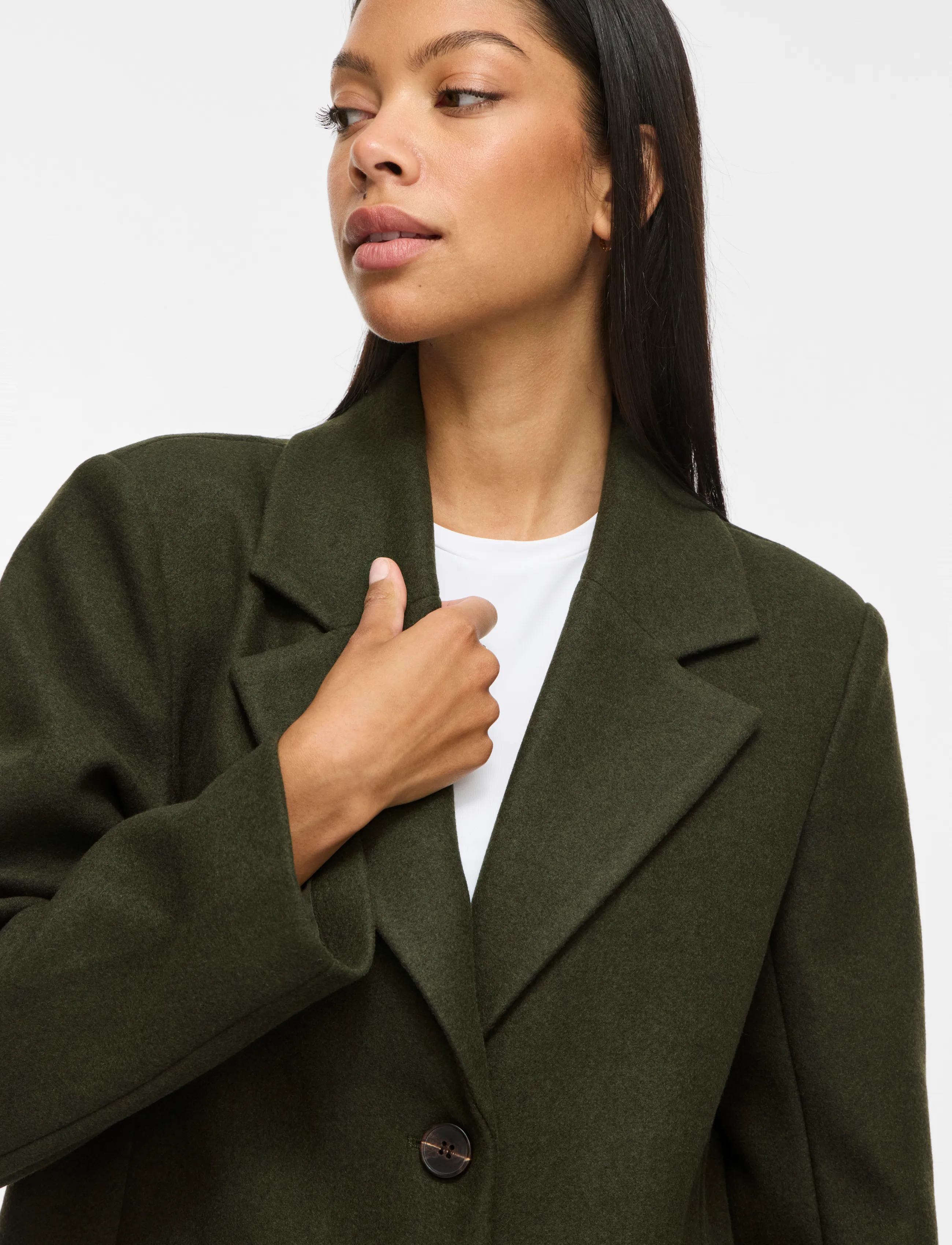 VILA Viclaudia Button Coat Noos tunna kappor dam – bild 4