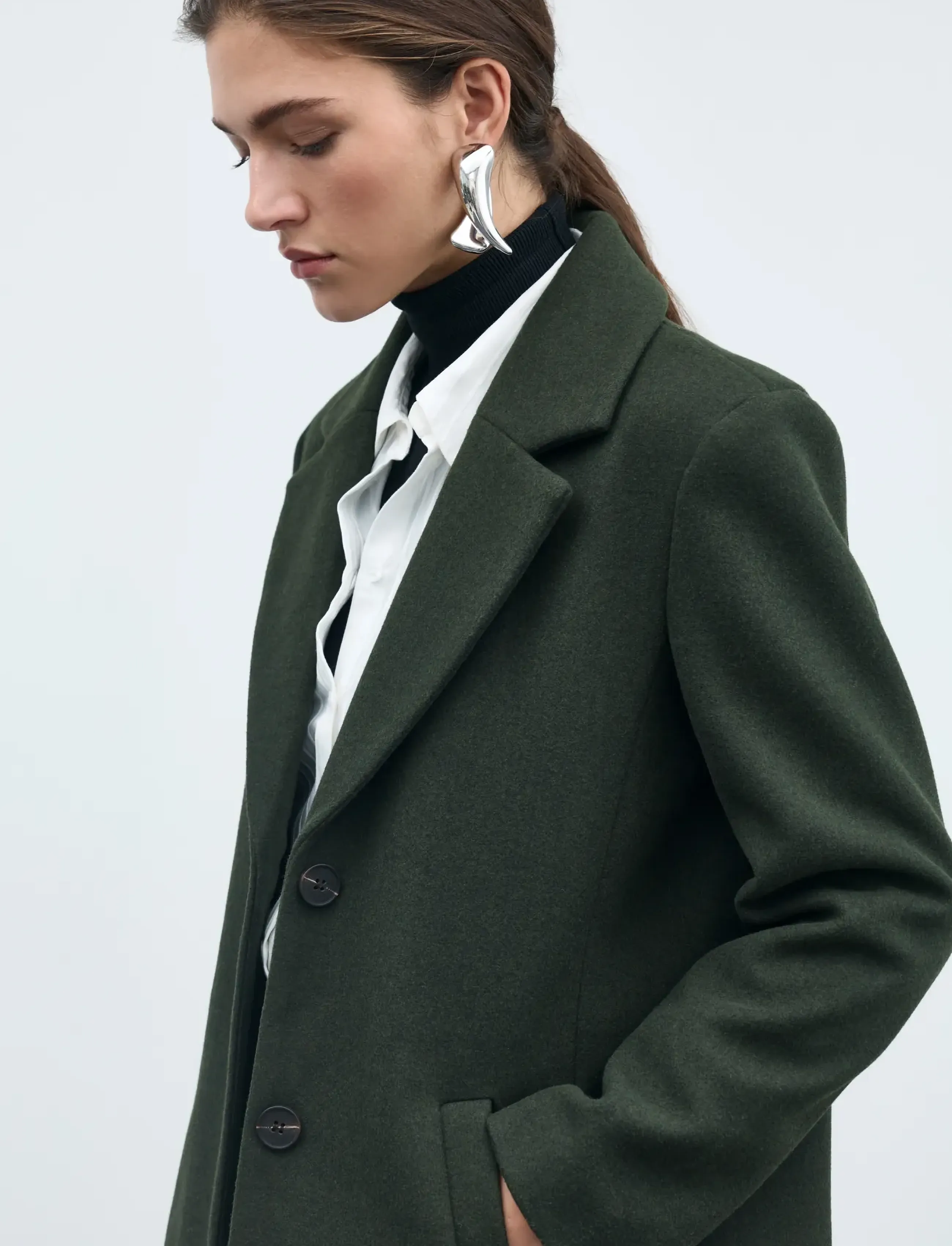 VILA Viclaudia Button Coat Noos tunna kappor dam – bild 5