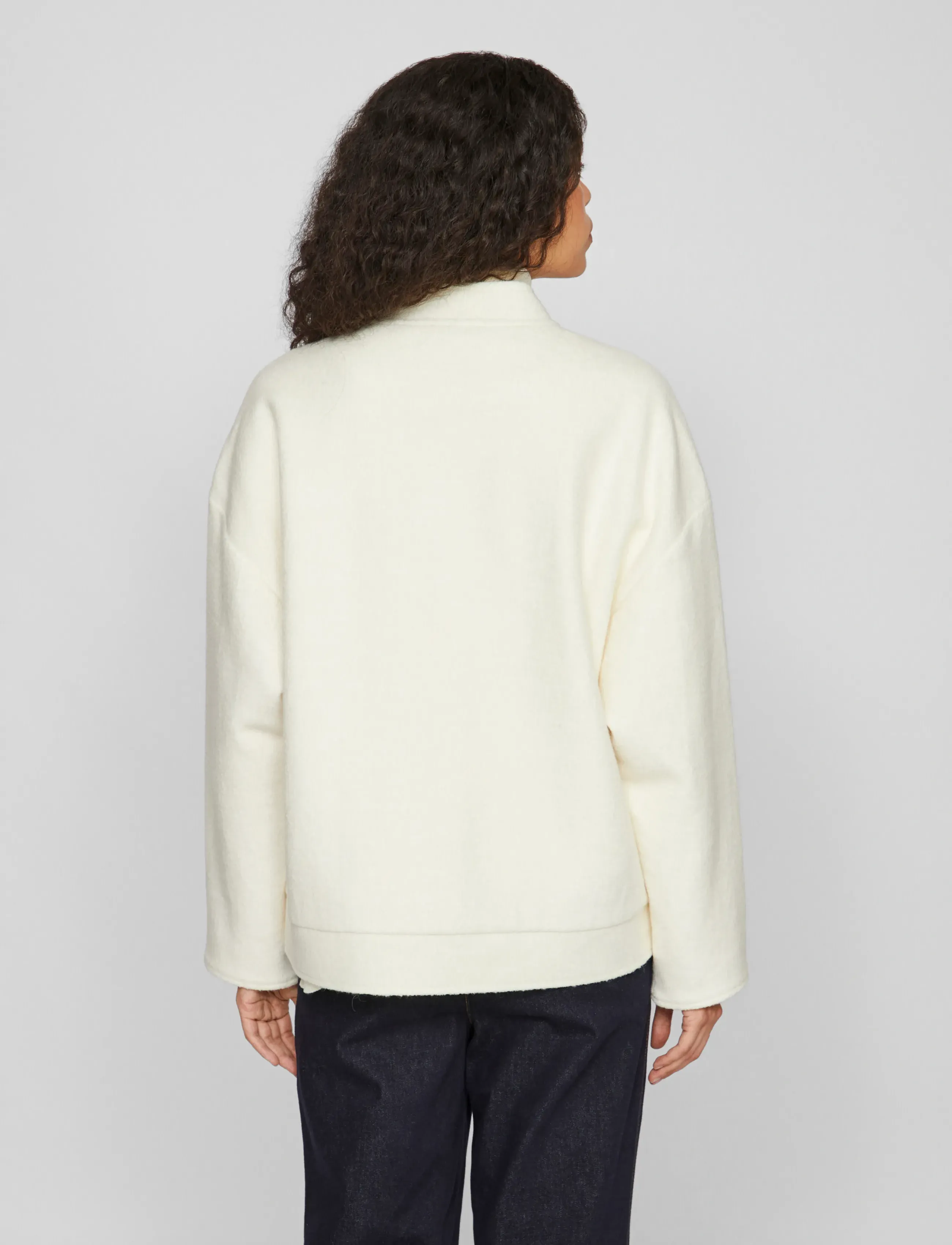 Vila - VICECILIE WOOL BOMBER JACKET - winterjacken - birch - 3