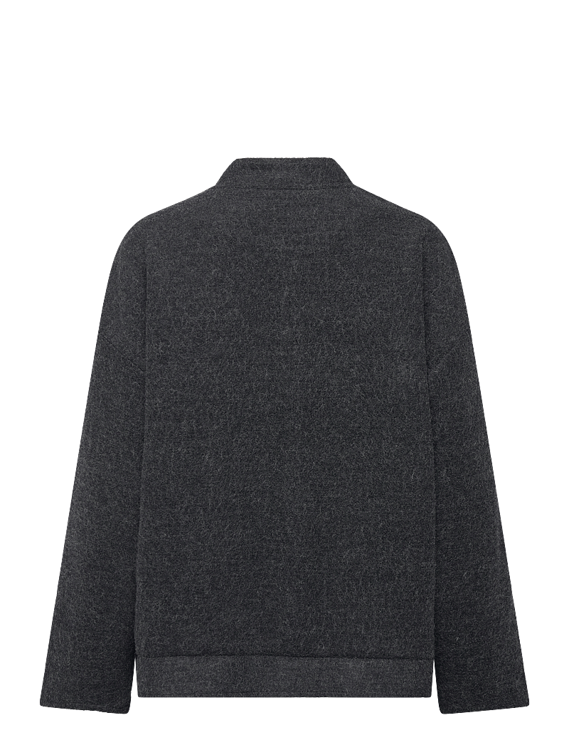 Vila - VICECILIE WOOL BOMBER JACKET - wolljacken - dark grey melange - 2