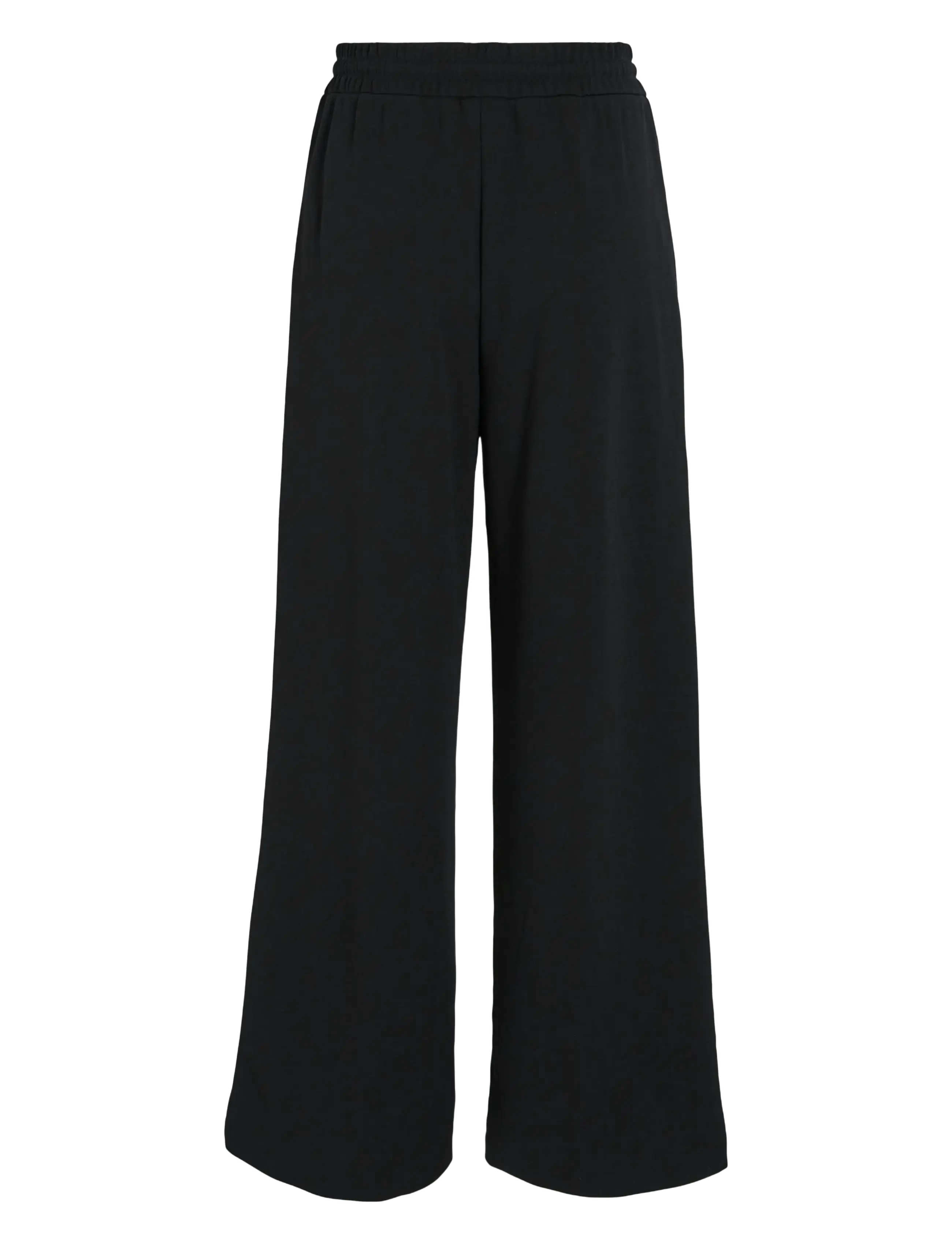 Vila - VICLUA HW WIDE PANTS-NOOS - peoriided outlet-hindadega - black beauty - 2