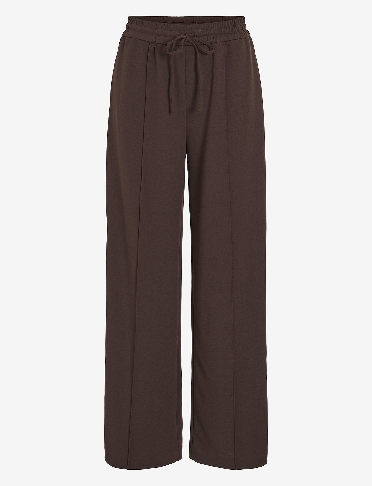 Vila - VICLUA HW WIDE PANTS-NOOS - laveste priser - coffee bean - 1