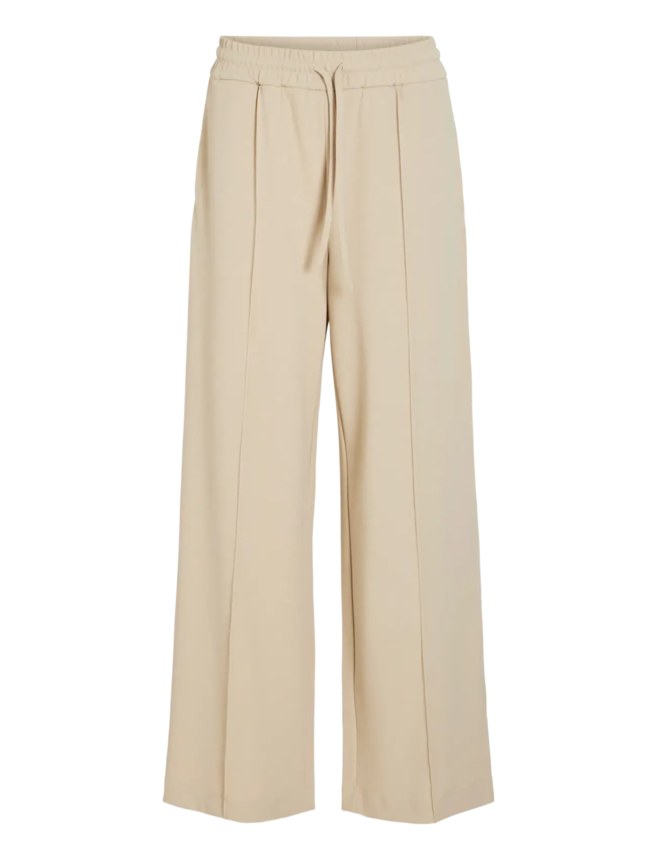 Vila VICLUA HW WIDE PANTS-NOOS - Vila - FEATHER GRAY / beige