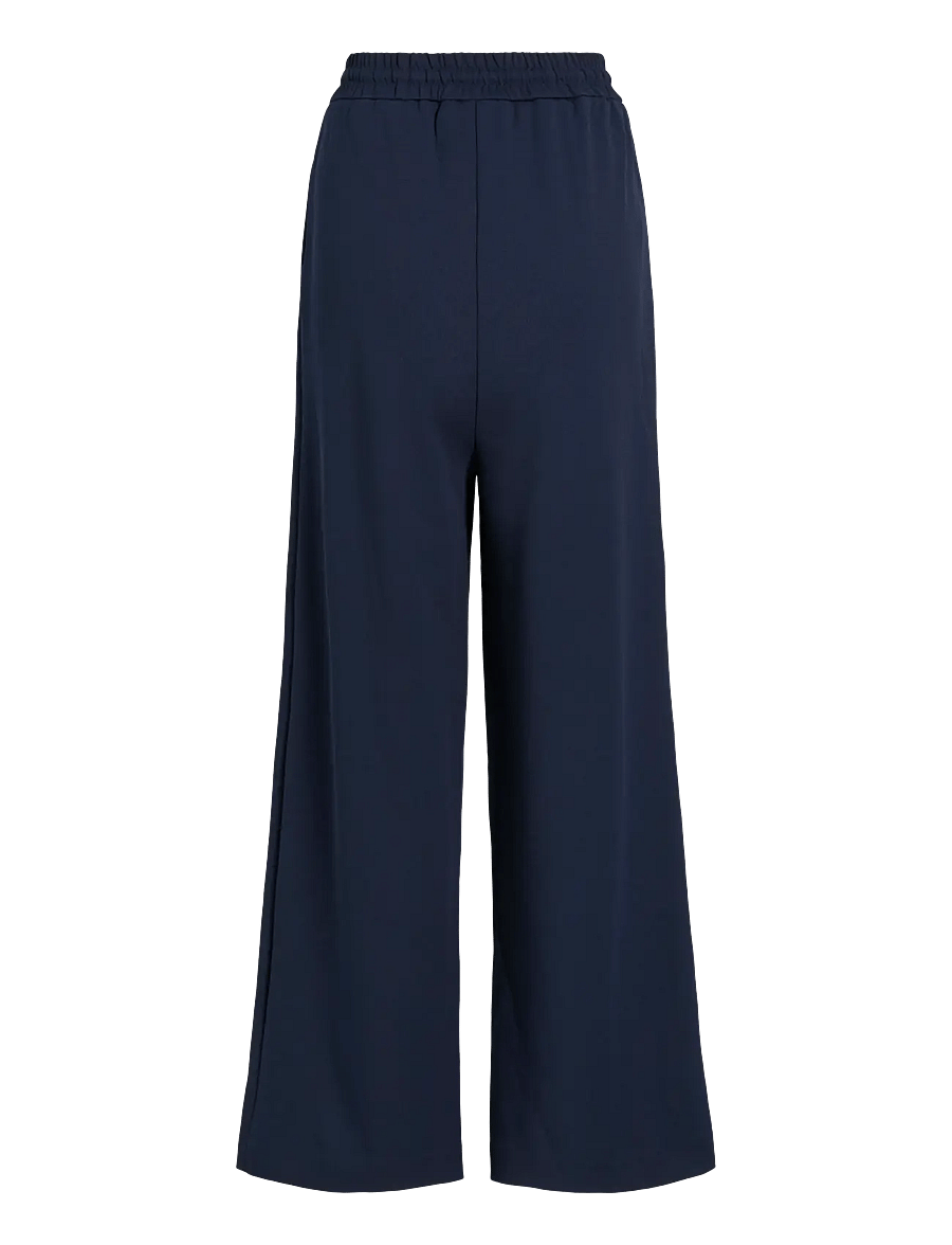 Vila - VICLUA HW WIDE PANTS-NOOS - bukser med brede ben - navy blazer - 2