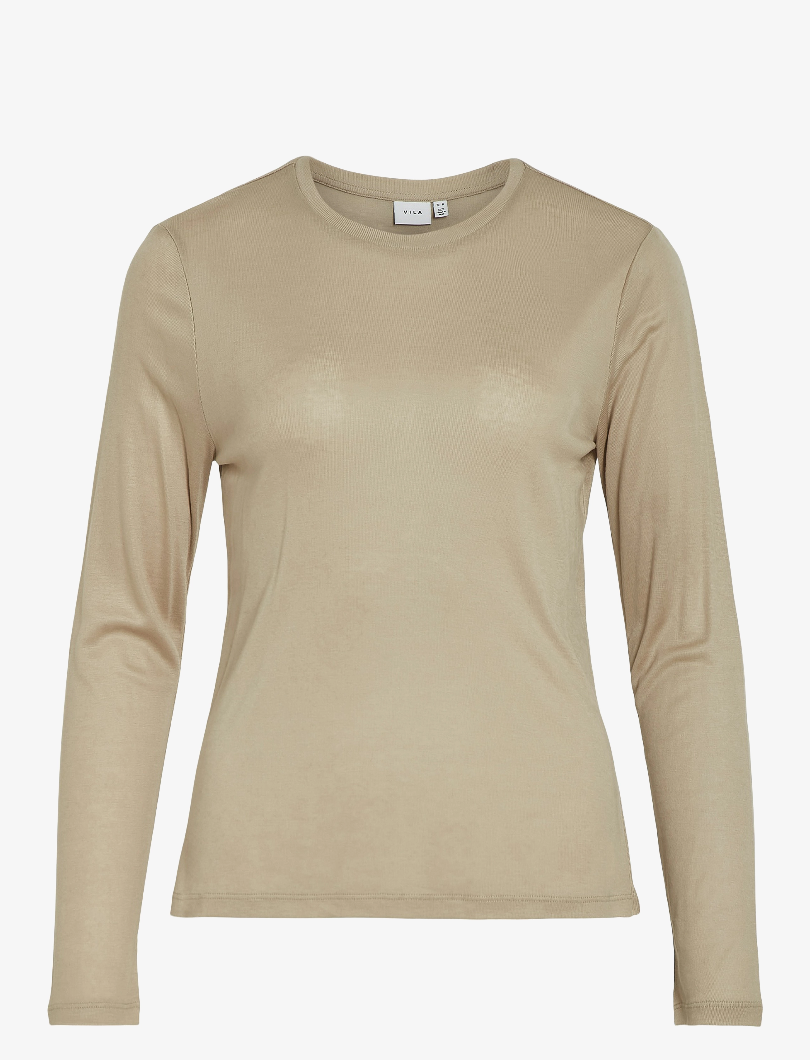 Vila VIALEXIA O-NECK L/S TOP - NOOS - Kleidung - FEATHER GRAY / khaki/green