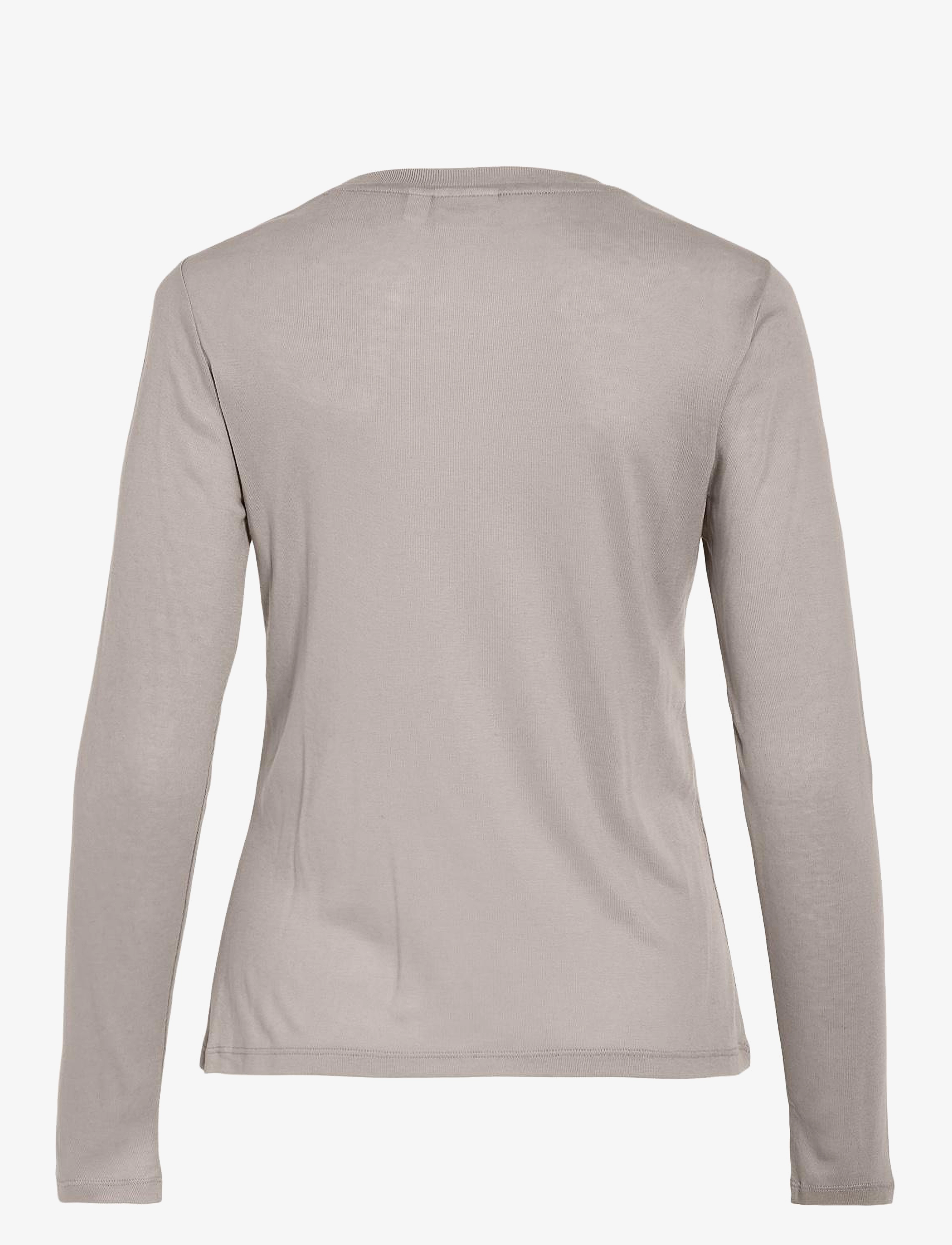 Vila - VIALEXIA O-NECK L/S TOP - NOOS - langærmede toppe - silver gray - 2