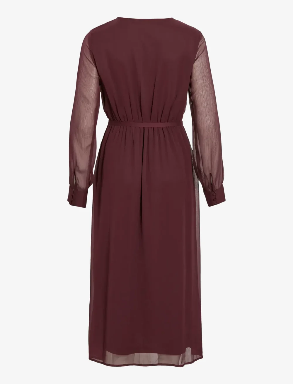 Vila - VIFALIA V-NECK L/S MIDI DRESS - NOOS - slå-om-kjoler - fig - 2