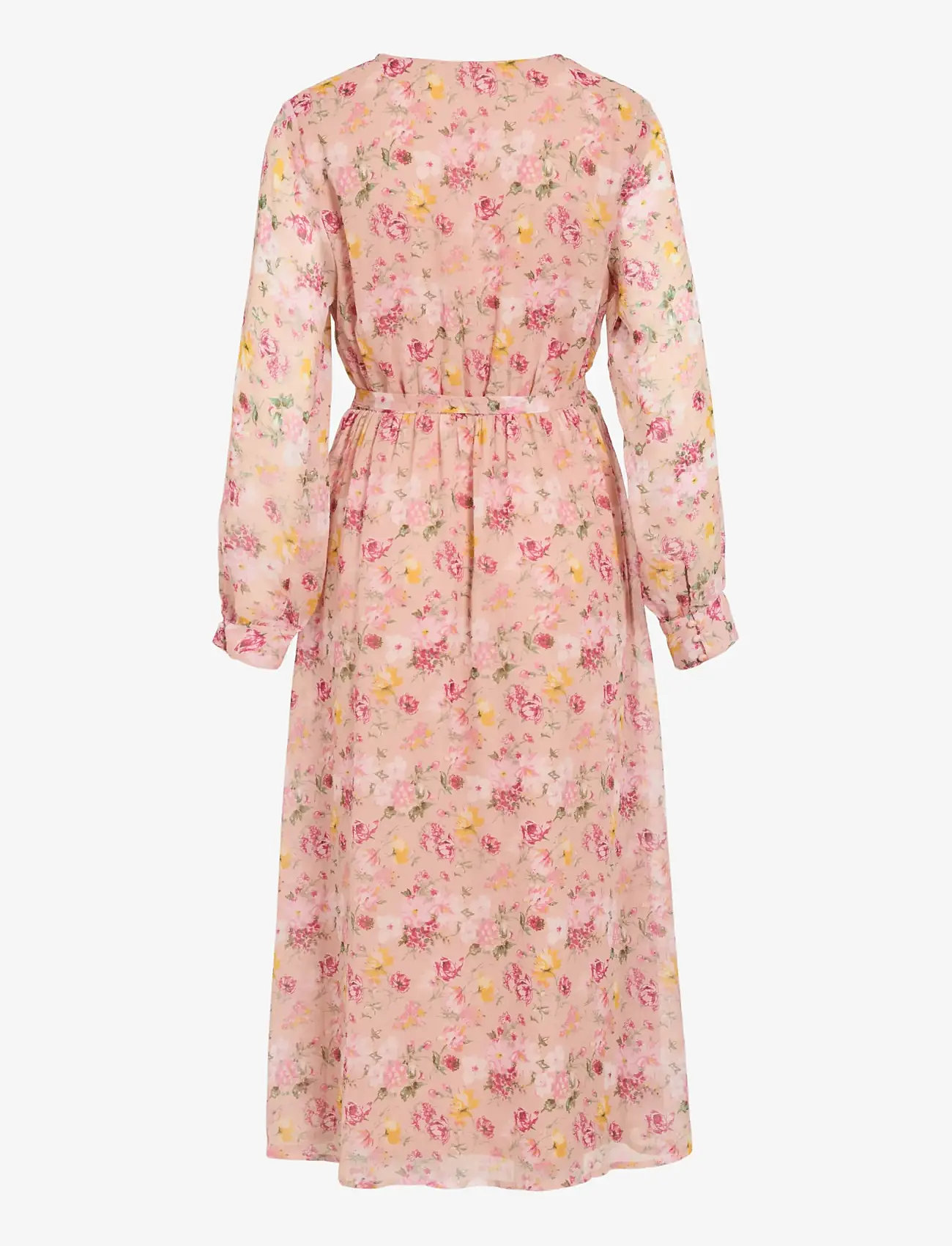 Vila - VIFALIA V-NECK L/S MIDI DRESS - NOOS/DC - sommerkjoler - misty rose - 2