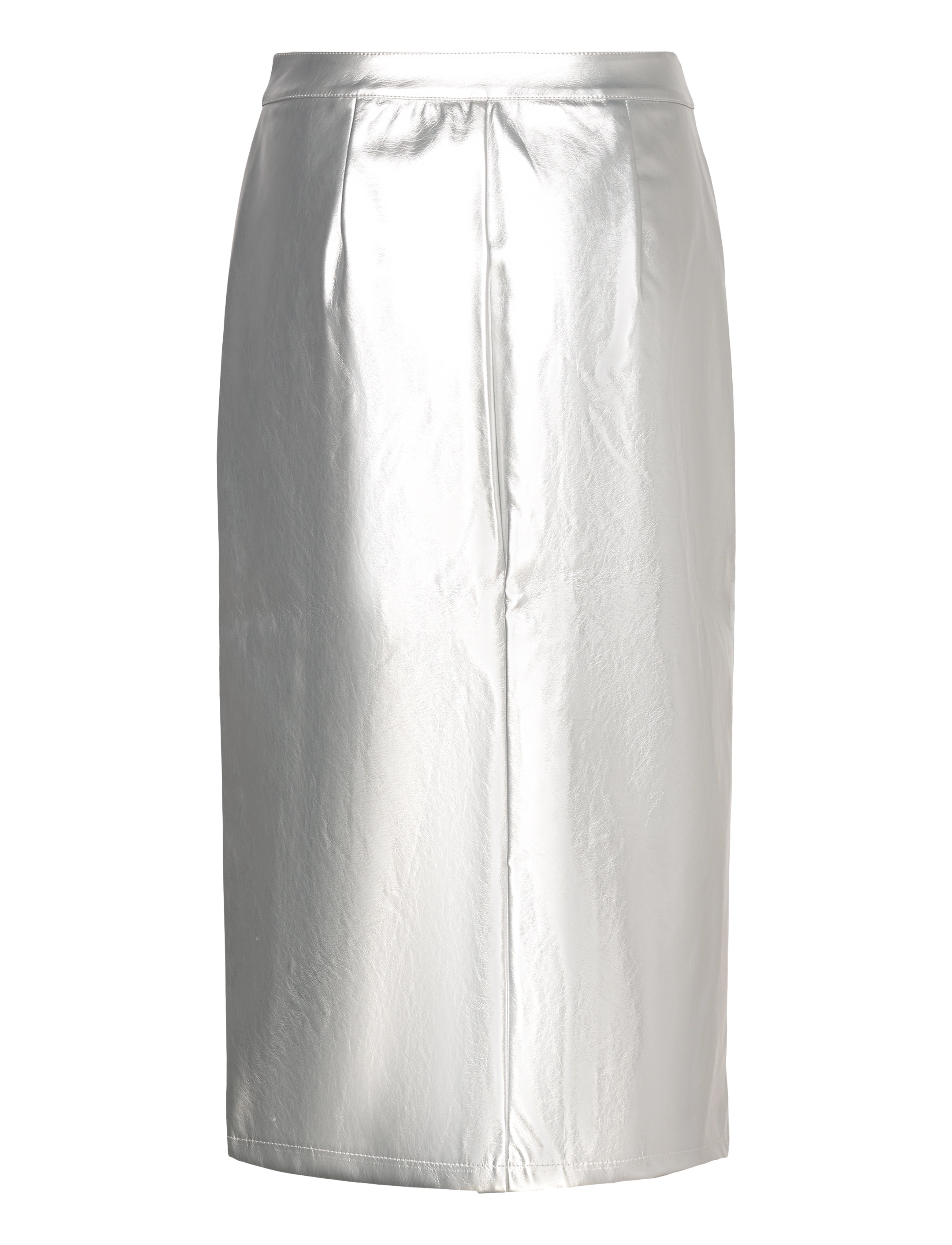 Vila - VISILVER HW COATED SKIRT/LS - laveste priser - silver - 1