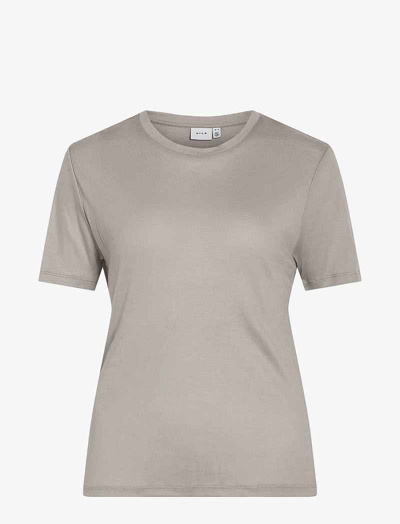 Vila - VIALEXIA O-NECK S/S T-SHIRT - NOOS - t-paidat - silver gray - 0