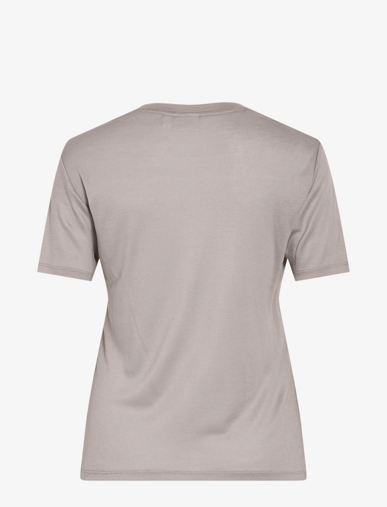 Vila - VIALEXIA O-NECK S/S T-SHIRT - NOOS - t-shirts - silver gray - 2