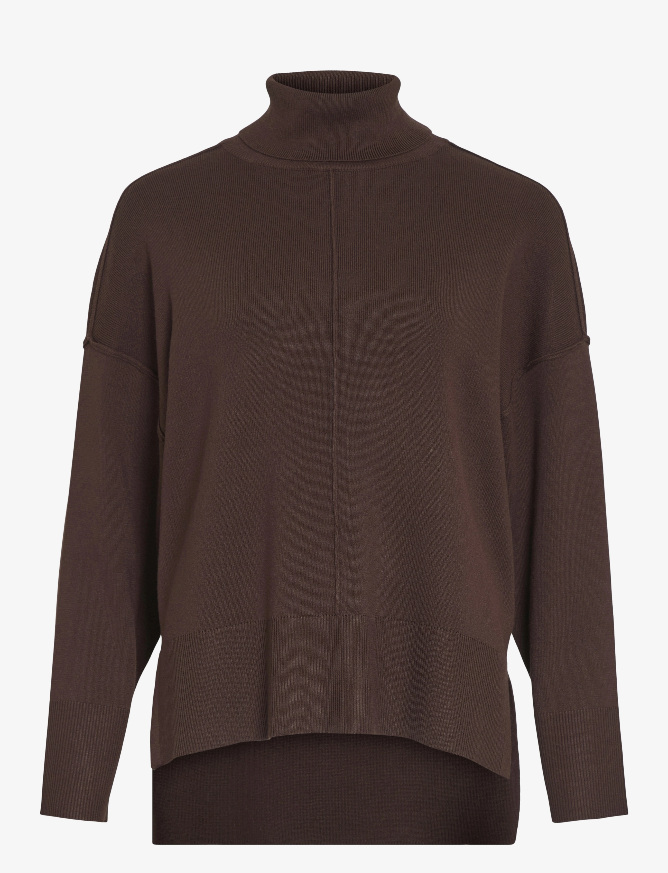 VILA Viostria Rollneck L/S Knit Oberteil-Noos Braun - M - Damen