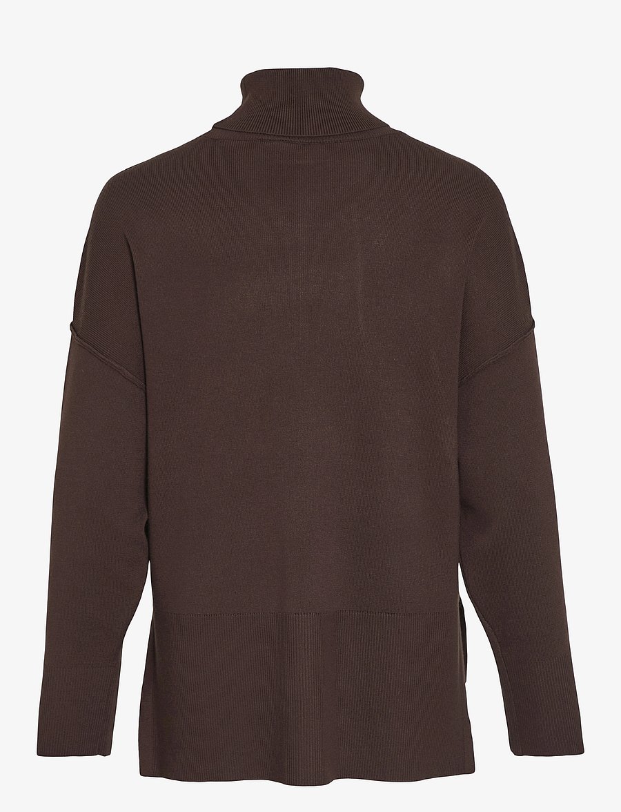 Vila - VIOSTRIA ROLLNECK L/S KNIT TOP-NOOS - pullover - coffee bean - 2