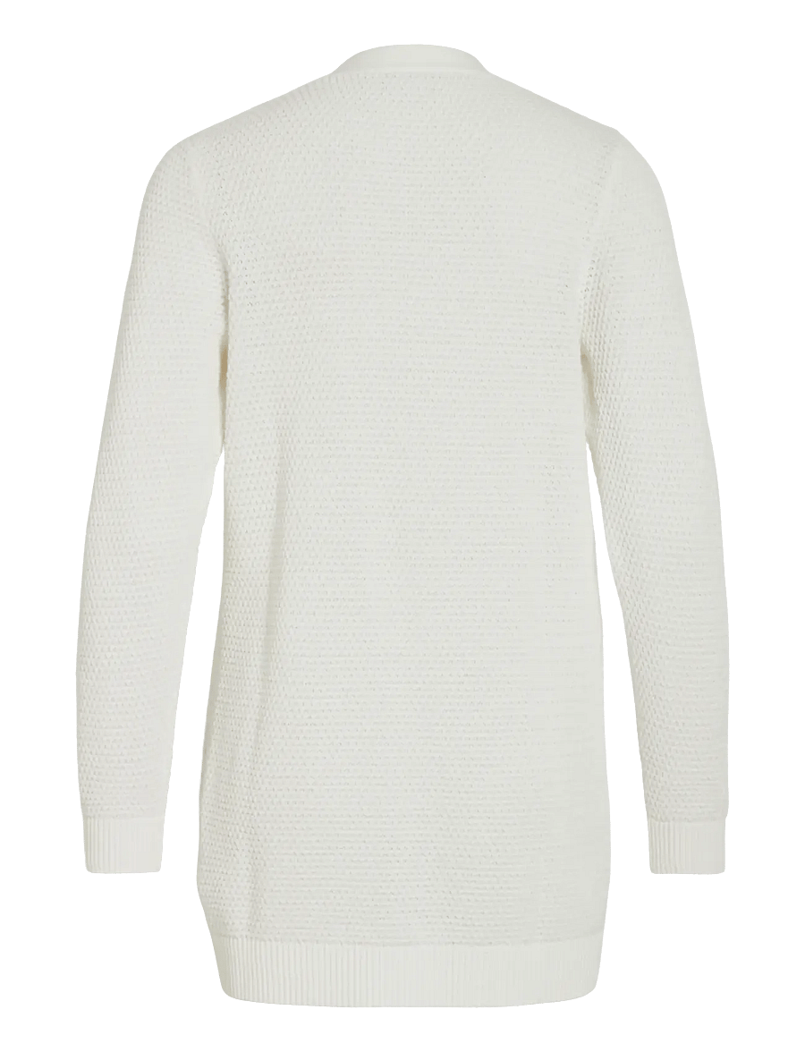Vila - VIDALO L/S KNIT CARDIGAN- NOOS - strickjacken - white alyssum - 2