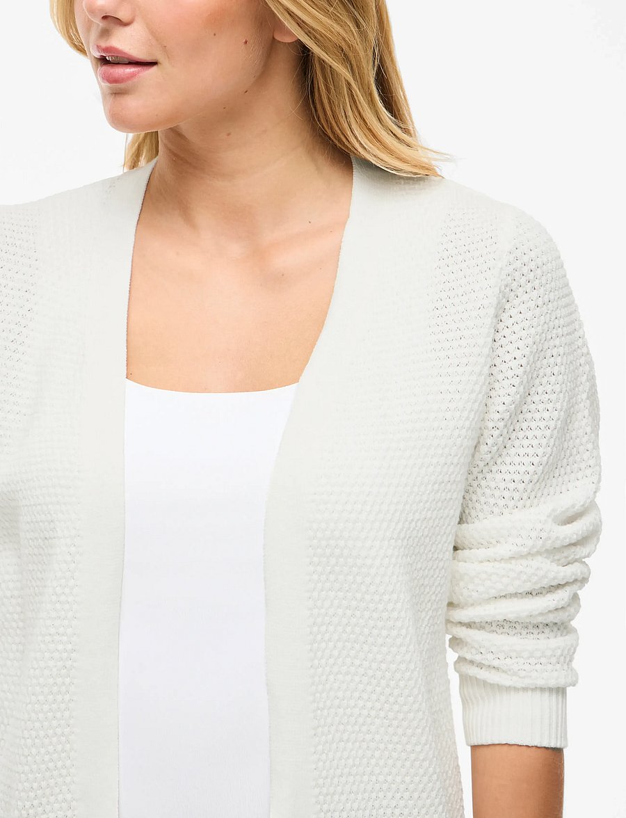 Vila - VIDALO L/S KNIT CARDIGAN- NOOS - strickjacken - white alyssum - 5