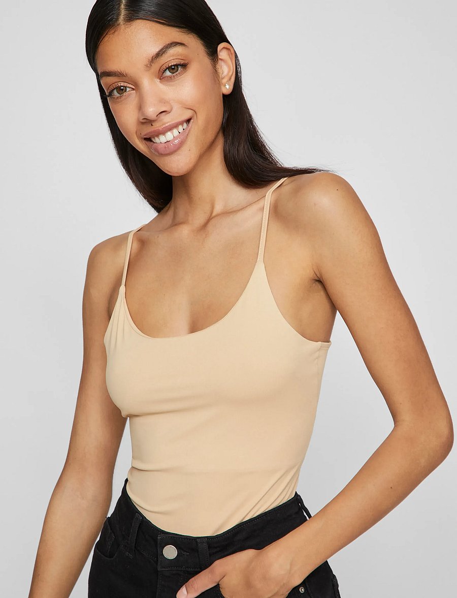 Vila - VIKENZA SINGLET - NOOS - varrukateta topid - cuban sand - 5