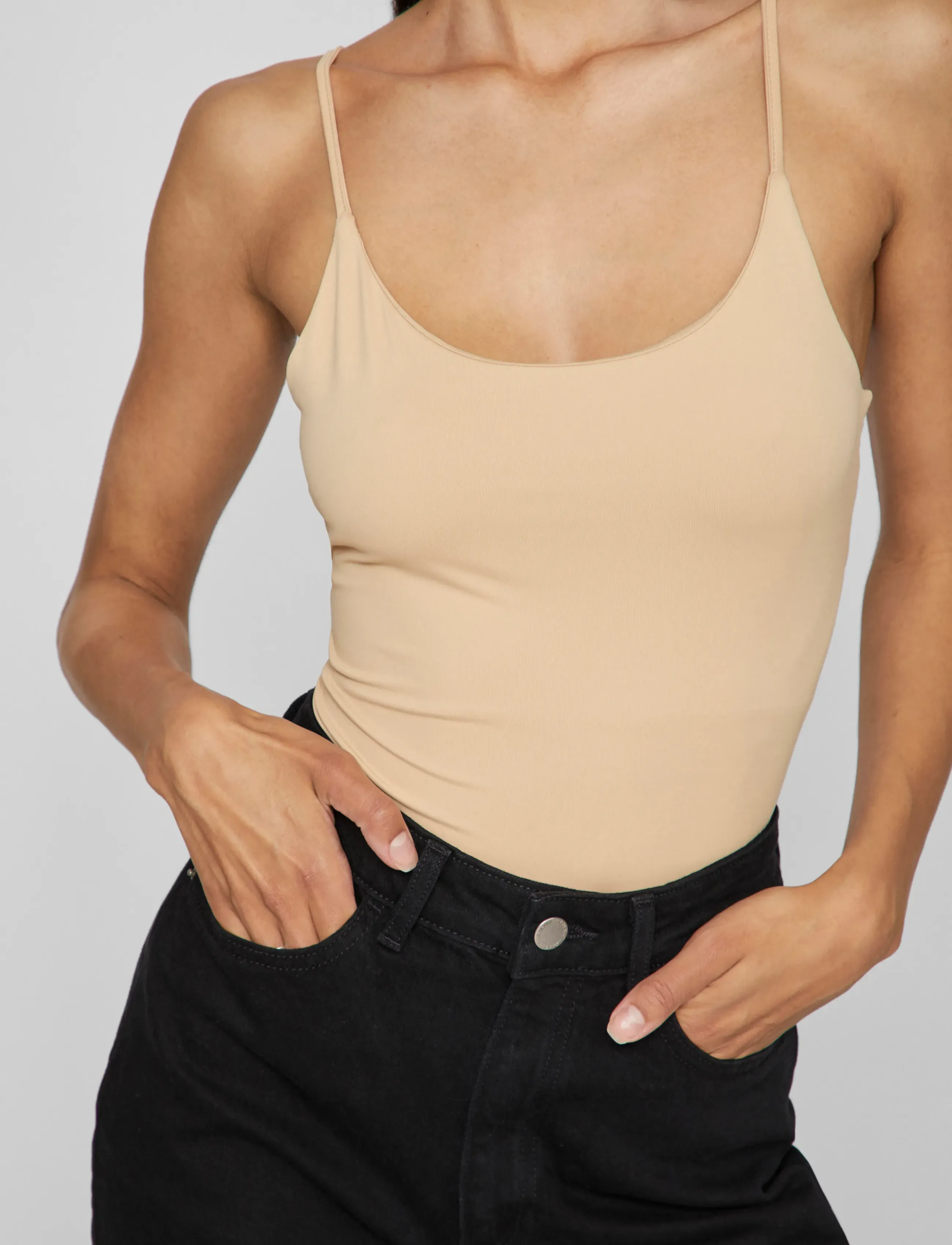 VILA Vikenza Singlet Noos linnen dam – bild 6