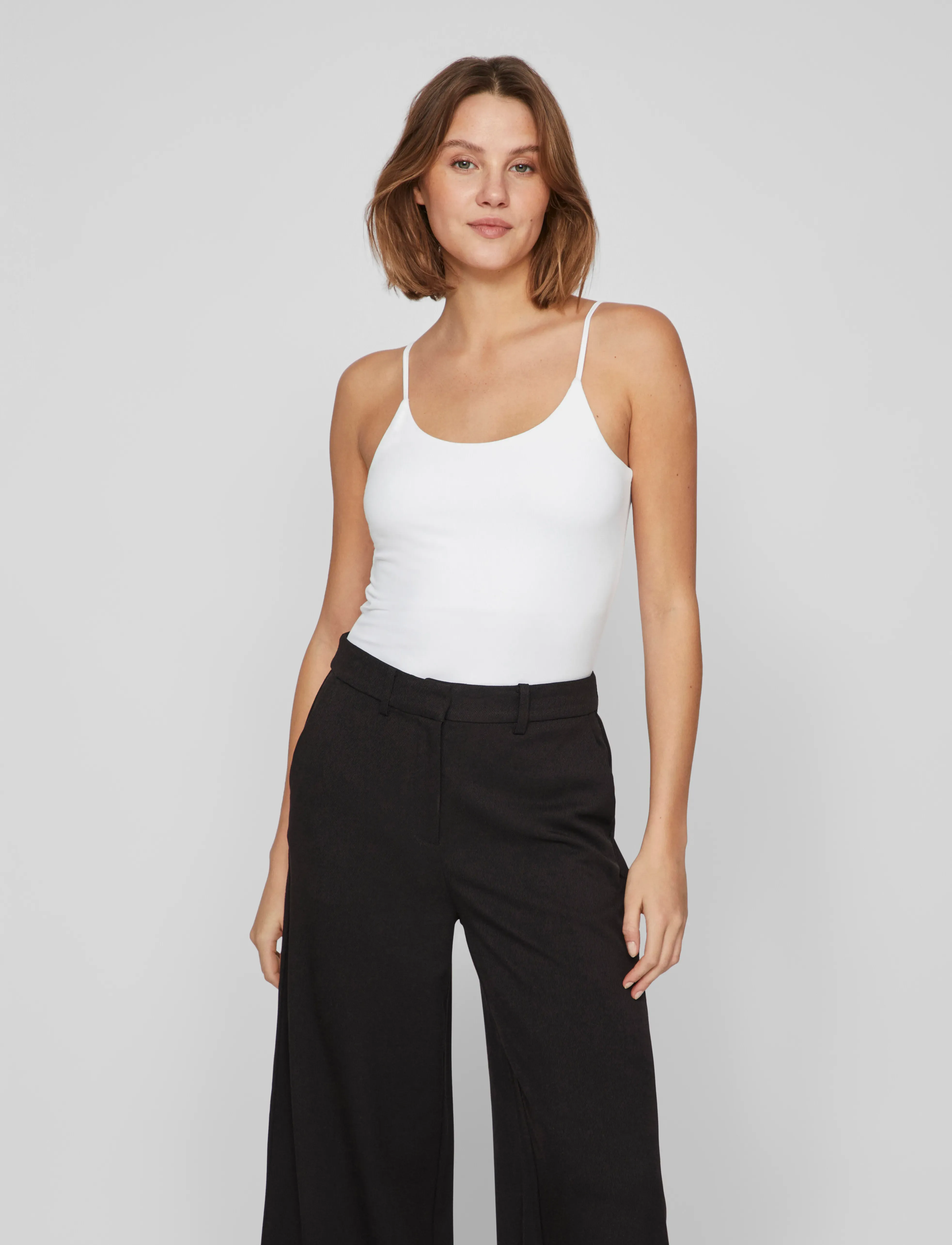 Vila Vikenza Singlet - Noos, S, White, T-Shirts & Toppe > Uden Ærmer, Dame