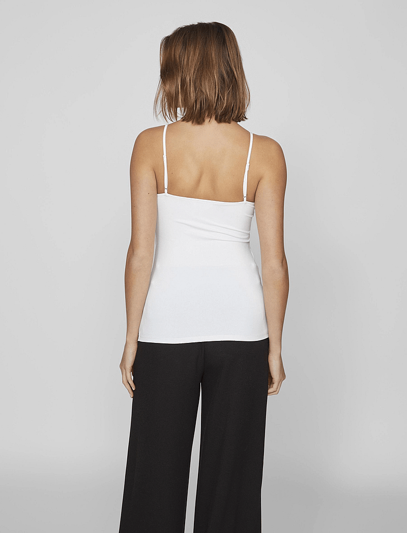 VILA VIKENZA U-NECK NOOS - Topper - bijou blue/blå VILA VIKENZA U-NECK NOOS - Topper - bijou blue/blå