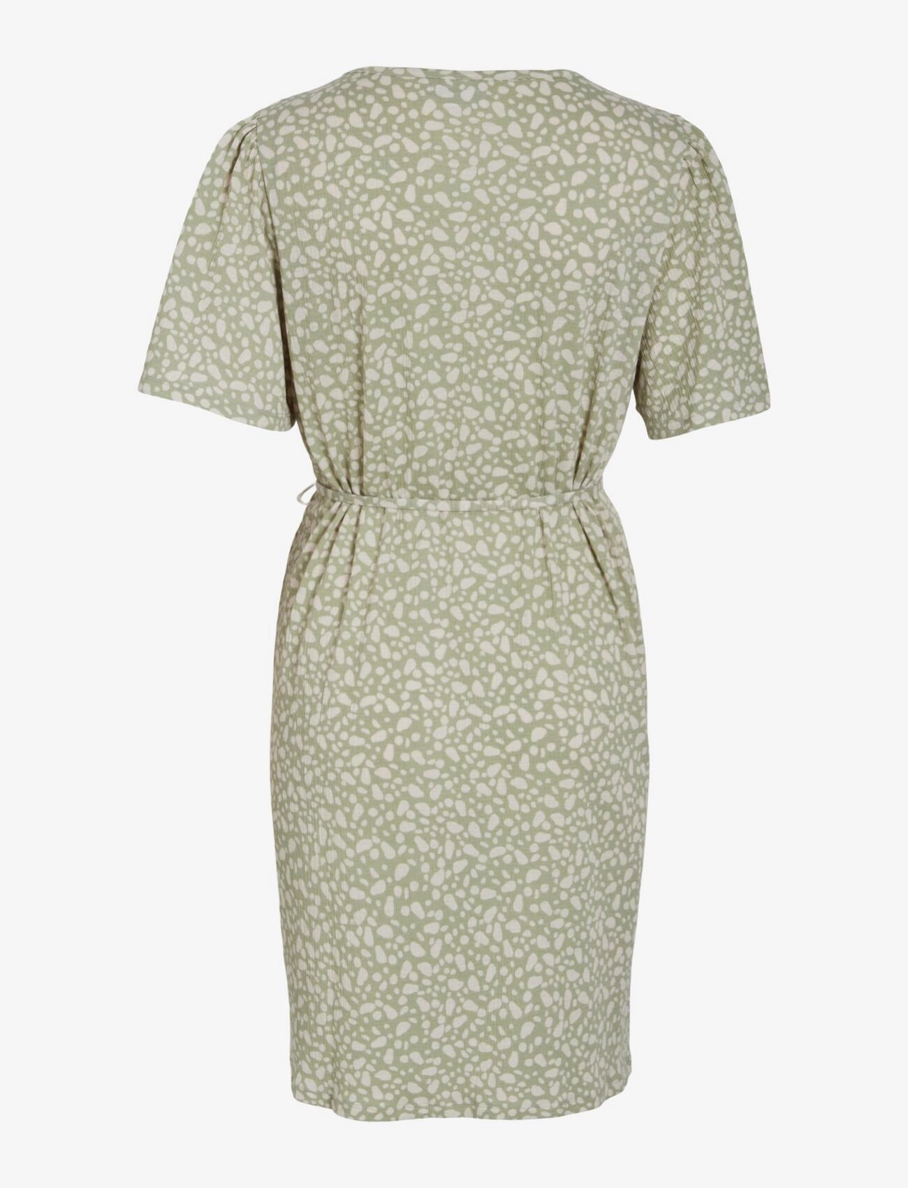 Vila - VIANIK LIPO O-NECK 2/4 DRESS/TES - die niedrigsten preise - swamp - 2