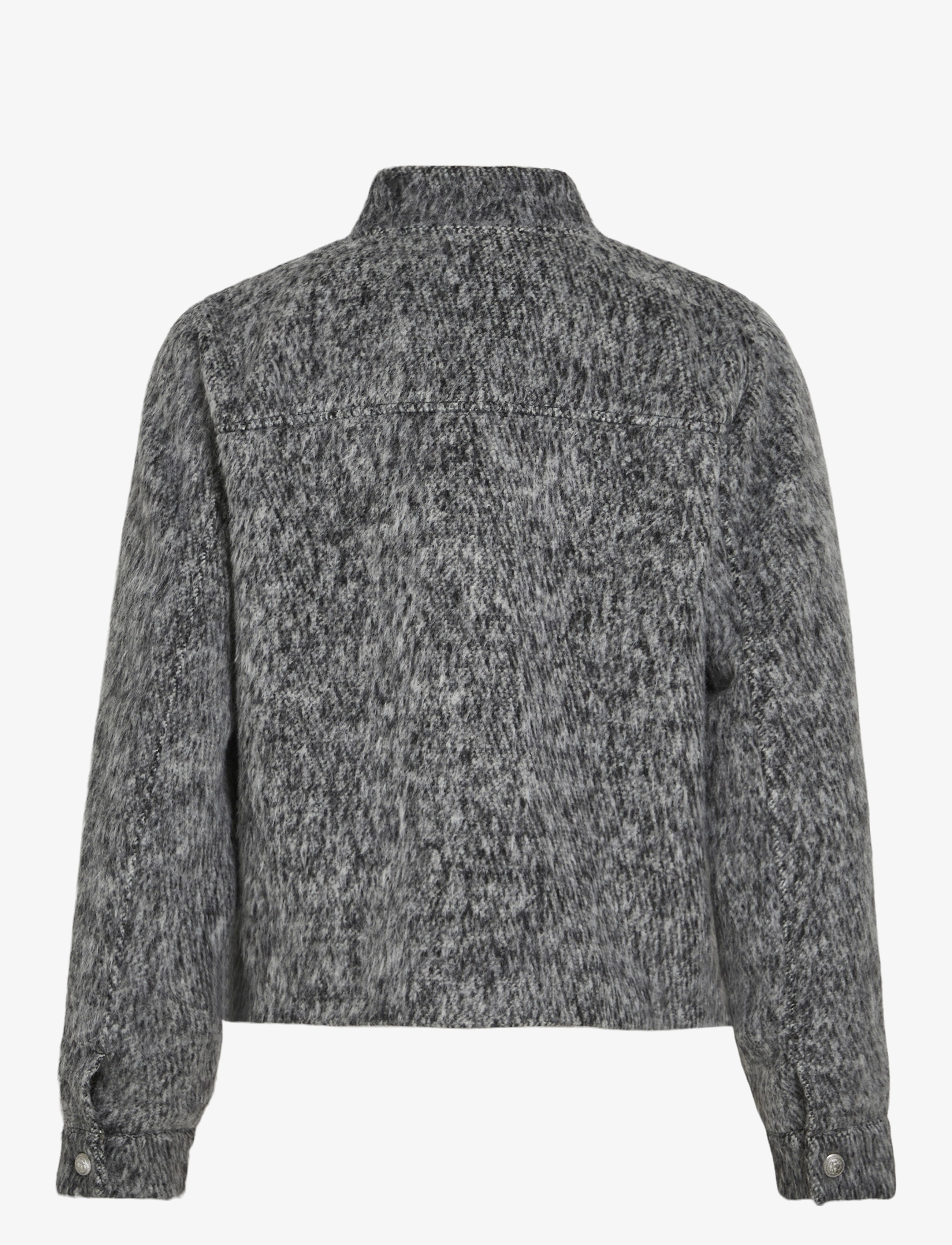 Vila - VICHICHI L/S SHORT JACKET/R - medium grey melange - 2