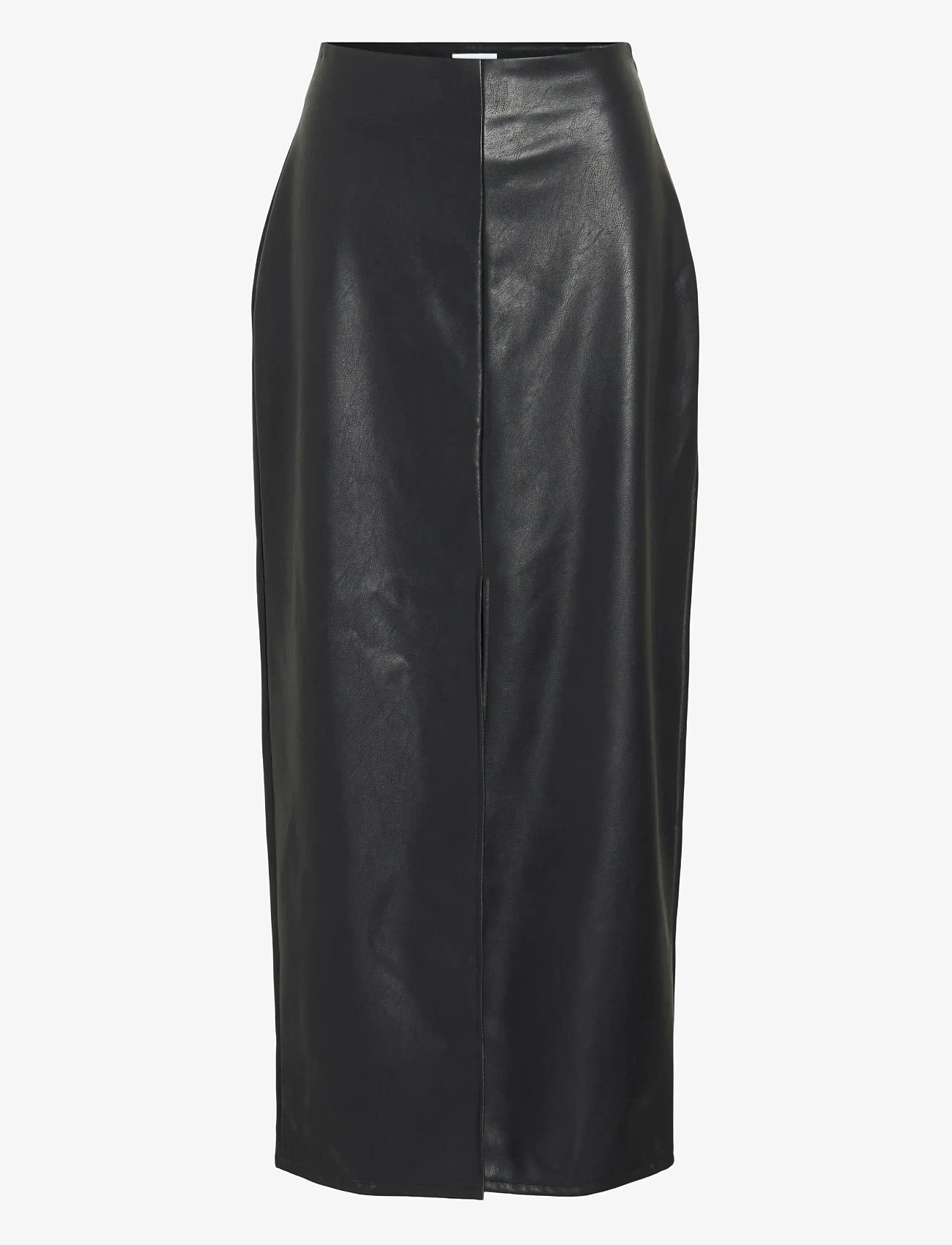 Vila - VIDAGMAR HW COATED SKIRT/R - maxikjolar - black beauty - 0